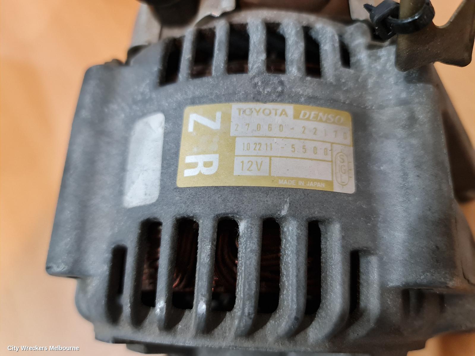 TOYOTA COROLLA ALTERNATOR, PETROL, 1.8, 2ZZ-GE, NIPPONDENSO, ZZE122, 04/2003 - 06/2007 (AUS ONLY) - Image 3