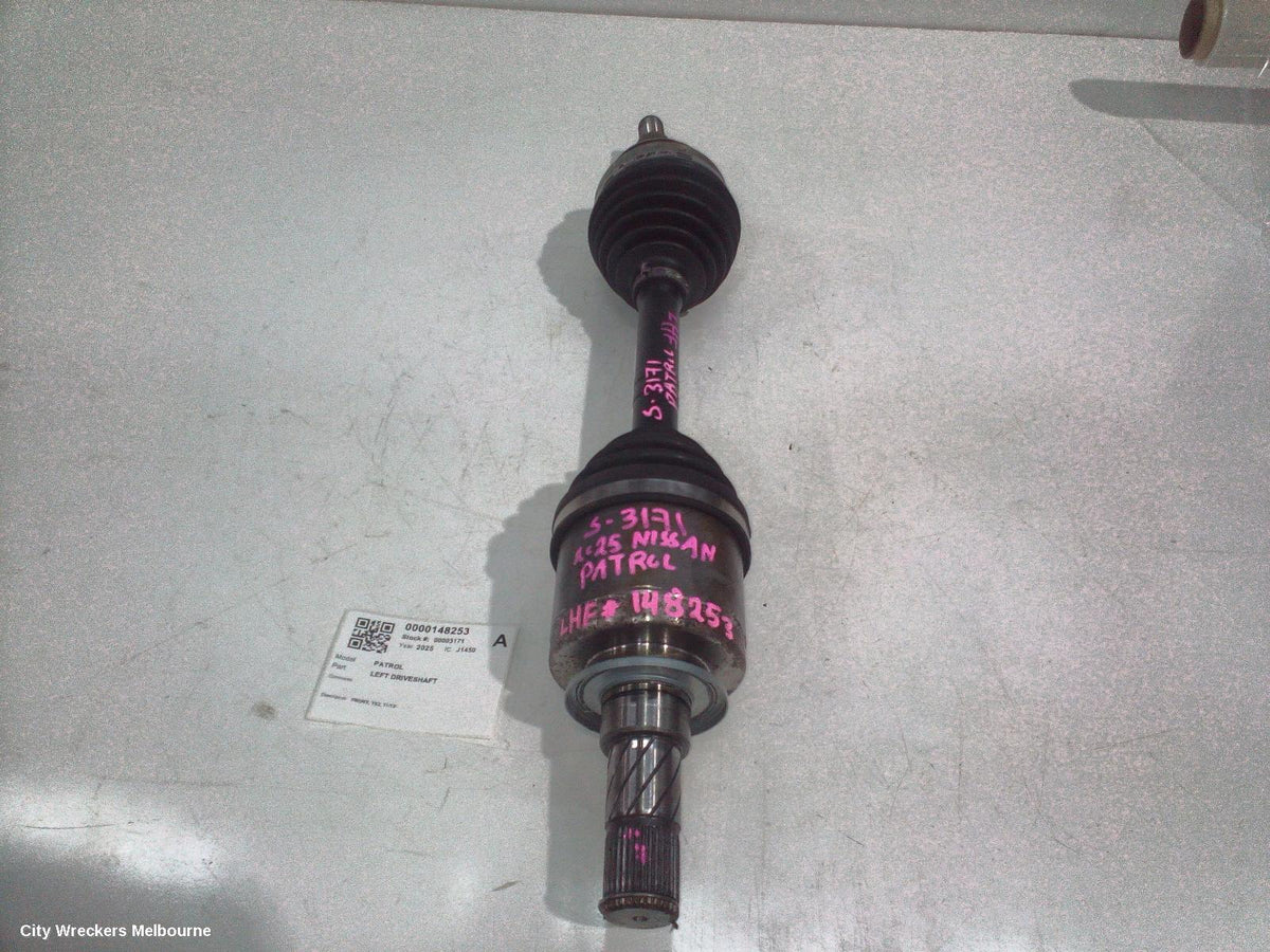 NISSAN PATROL LEFT DRIVESHAFT, FRONT, Y62, 11/2012 ONWARDS - Image 2