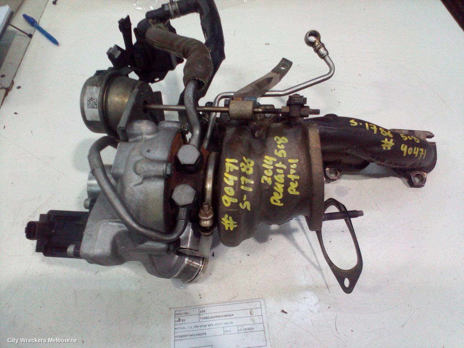 PEUGEOT 508 TURBO SUPERCHARGER, PETROL, 1.6, VIN VF38*5FV, 07/2011 - 02/2015 - Image 1