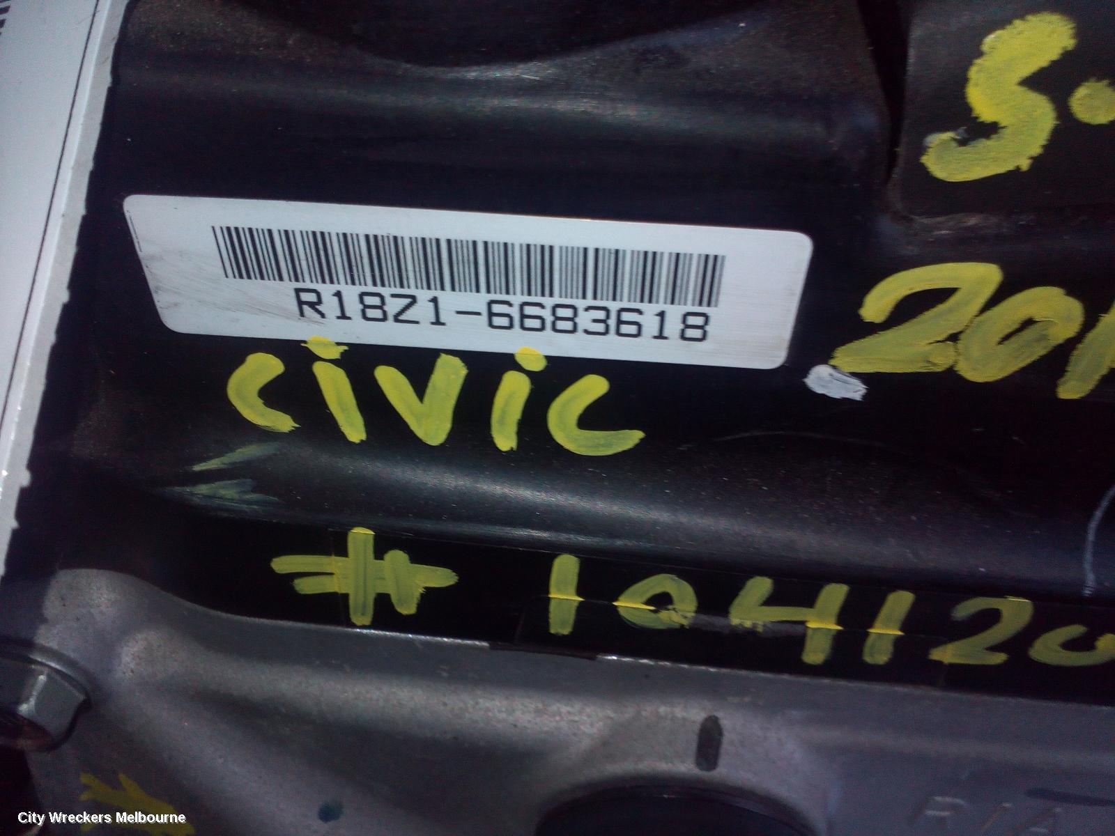 HONDA CIVIC ENGINE, PETROL, 1.8, 10TH GEN, 05/2016 ONWARDS - Image 2