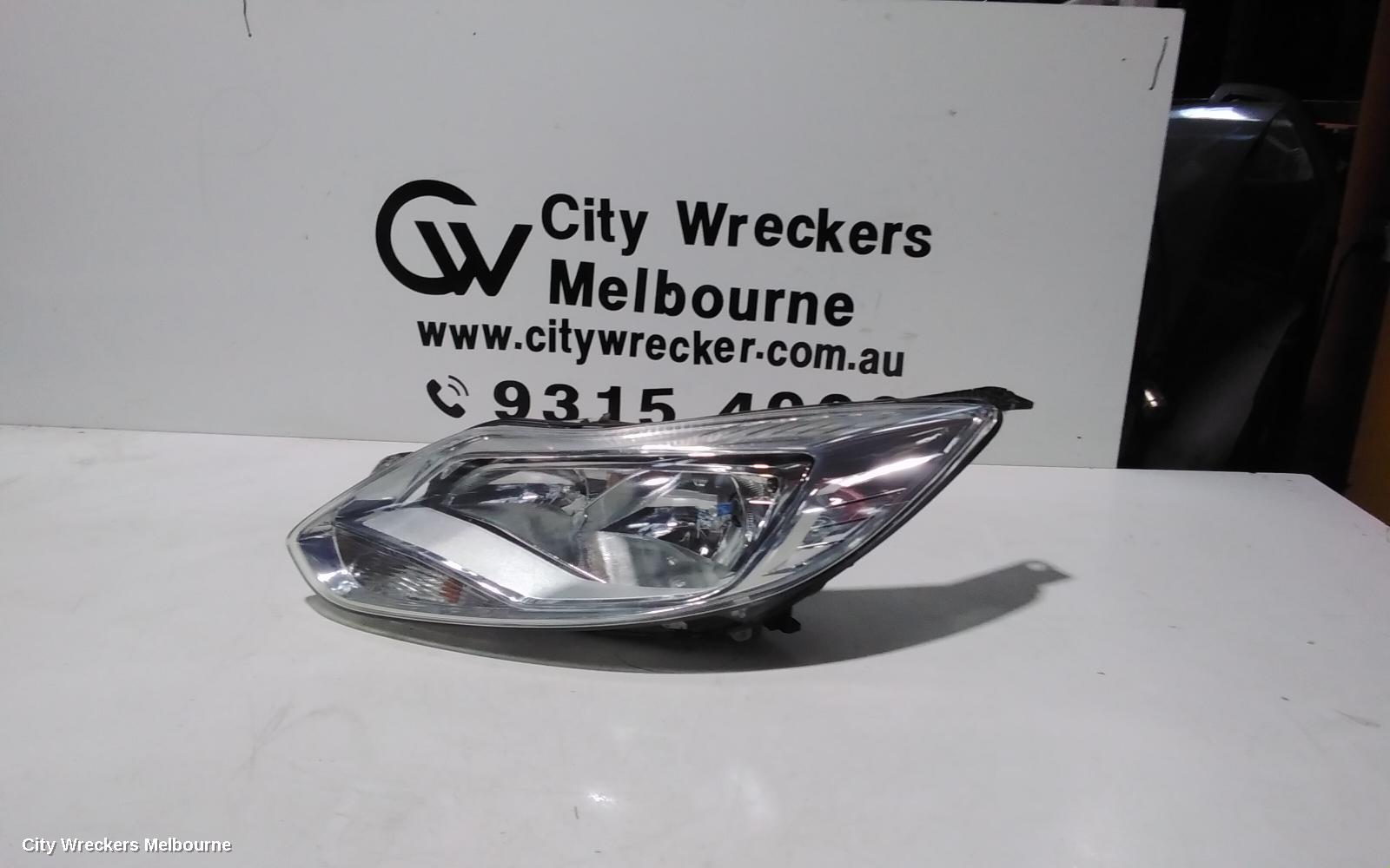 FORD FOCUS LEFT HEADLAMP, LW, AMBIENTE/TREND, HALOGEN TYPE, CHROME INSERT, 08/2012 - 08/2015 - Image 1