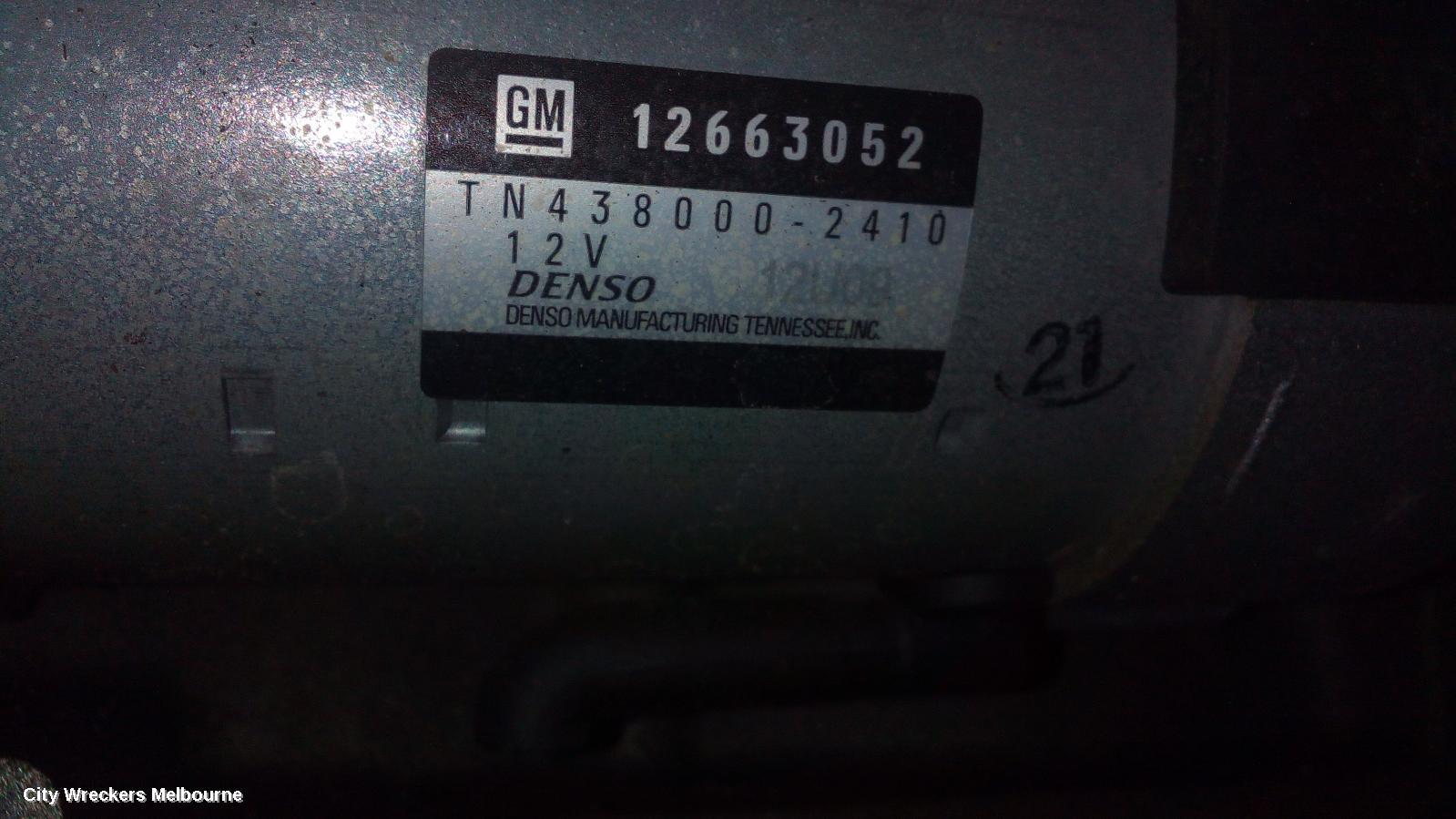 HOLDEN COMMODORE STARTER, PETROL, 2.0, TURBO, ZB, 10/2017 - 12/2020 - Image 1