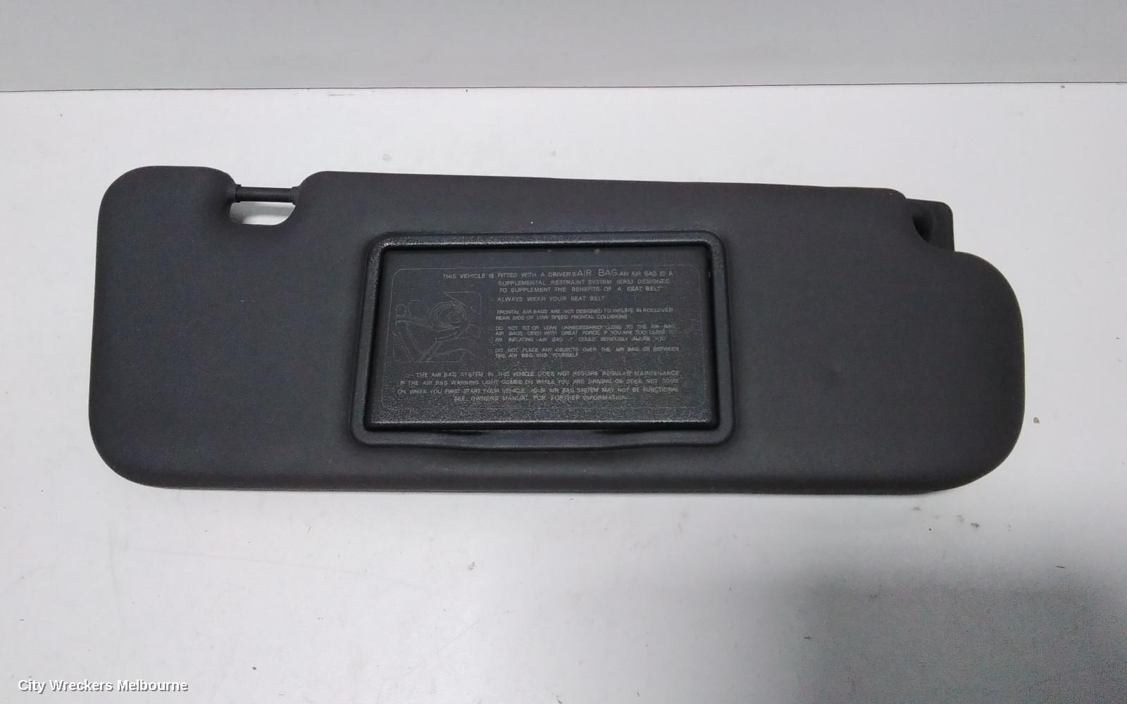 HOLDEN COMMODORE SUNVISOR, VE, LH SIDE, DARK GREY, 08/2006 - 04/2013 - Image 2