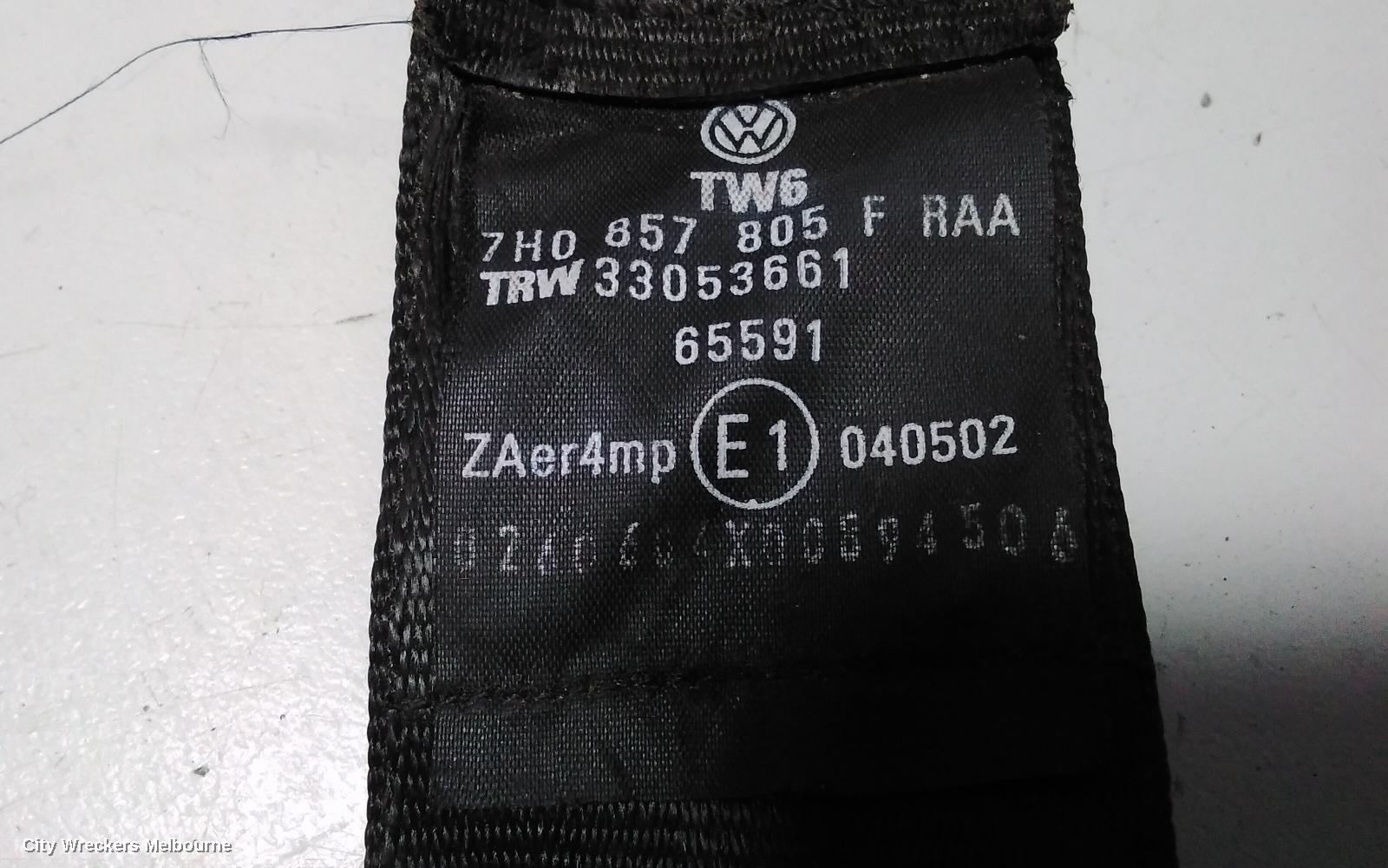 VOLKSWAGEN TRANSPORTER SEATBELT/STALK, LH FRONT, SEAT BELT ONLY, T5, 08/2004 - 02/2010 - Image 3