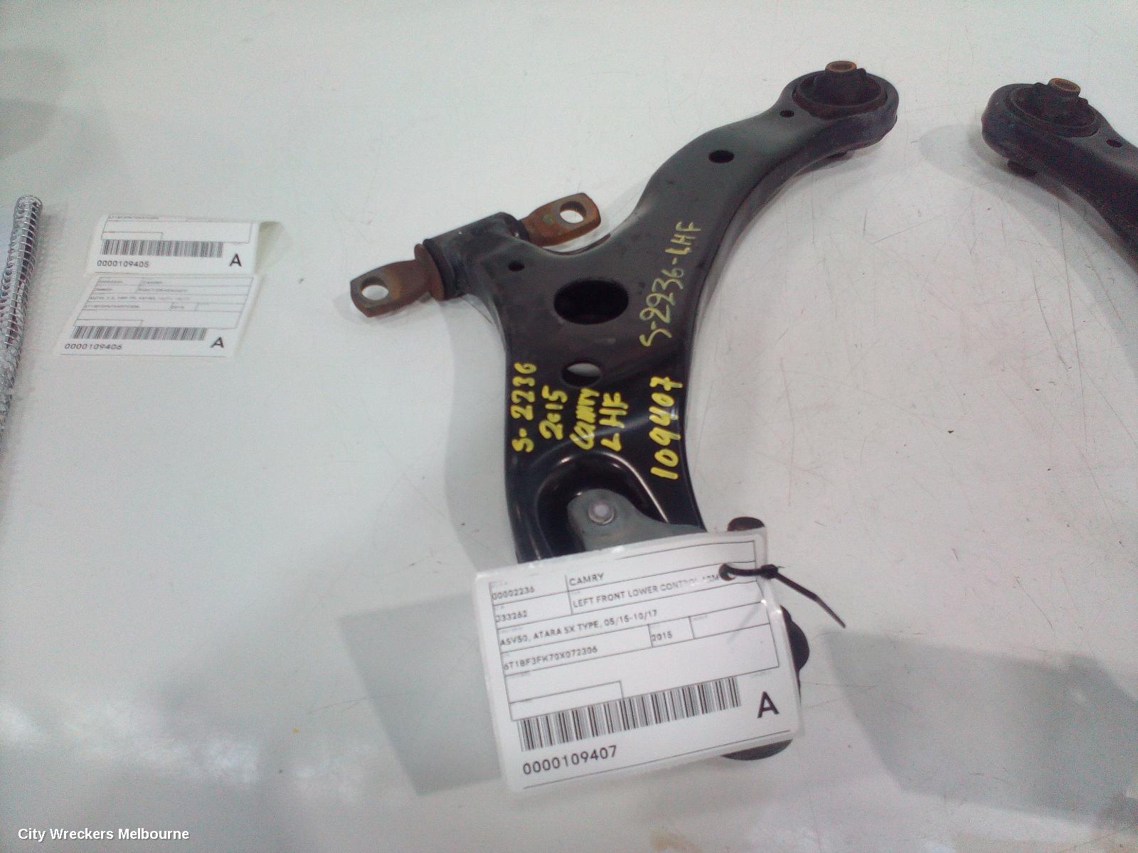 TOYOTA CAMRY LEFT FRONT LOWER CONTROL ARM, ASV50, ATARA SX TYPE, 05/2015 - 10/2017 - Image 2