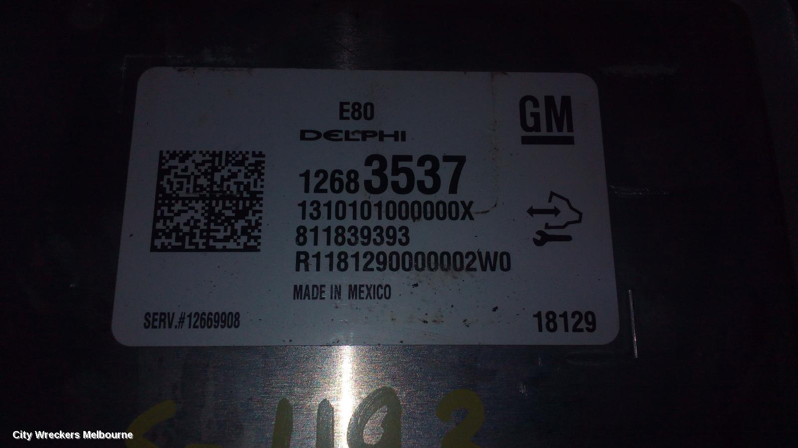 HOLDEN COMMODORE ECU, ENGINE ECU, 2.0, PETROL, B20NFT, ECU ONLY, ZB, 10/2017 - 12/2020 - Image 1