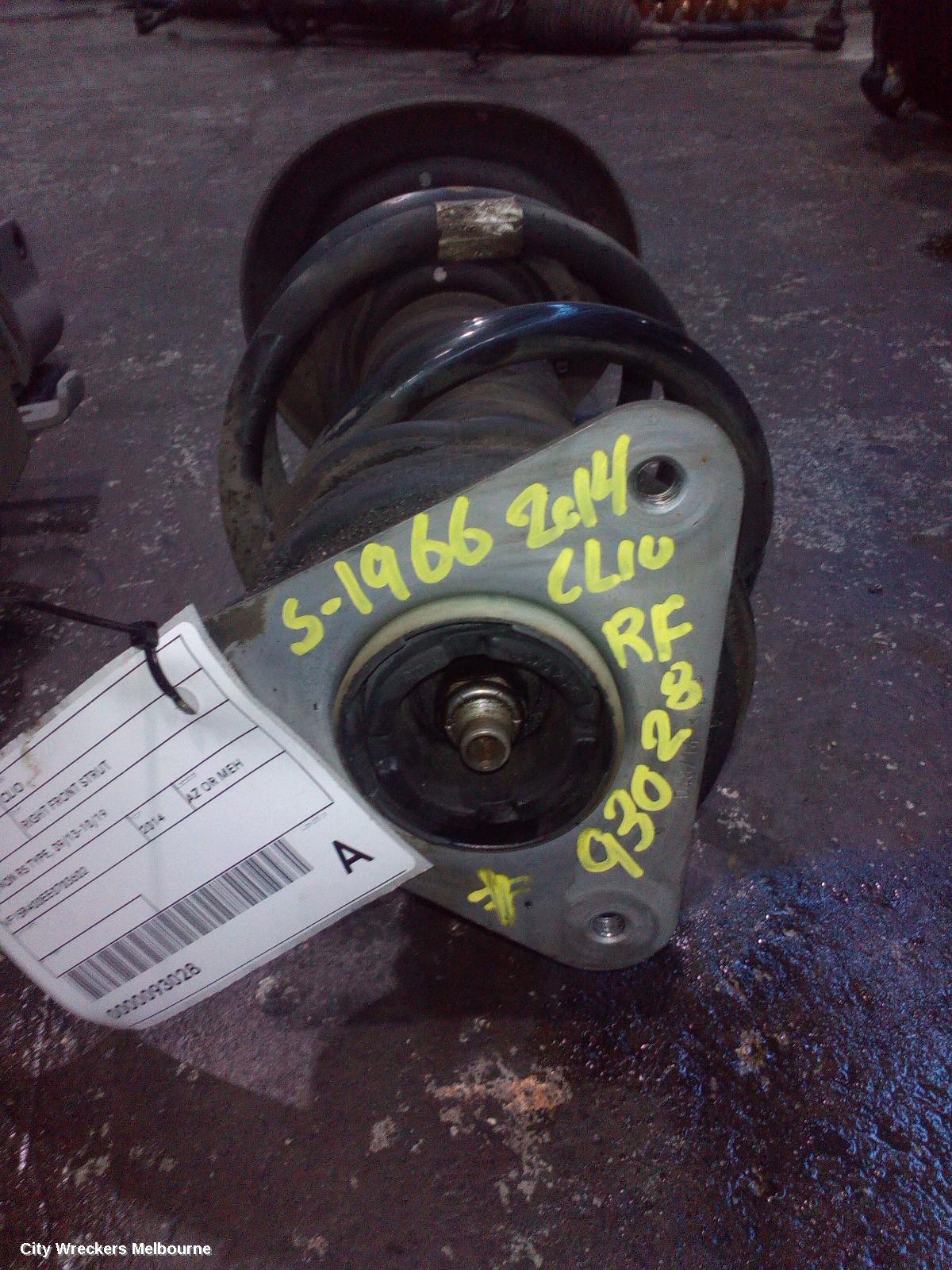 RENAULT CLIO RIGHT FRONT STRUT, X98, NON RS TYPE, 09/2013 - 10/2019 - Image 1