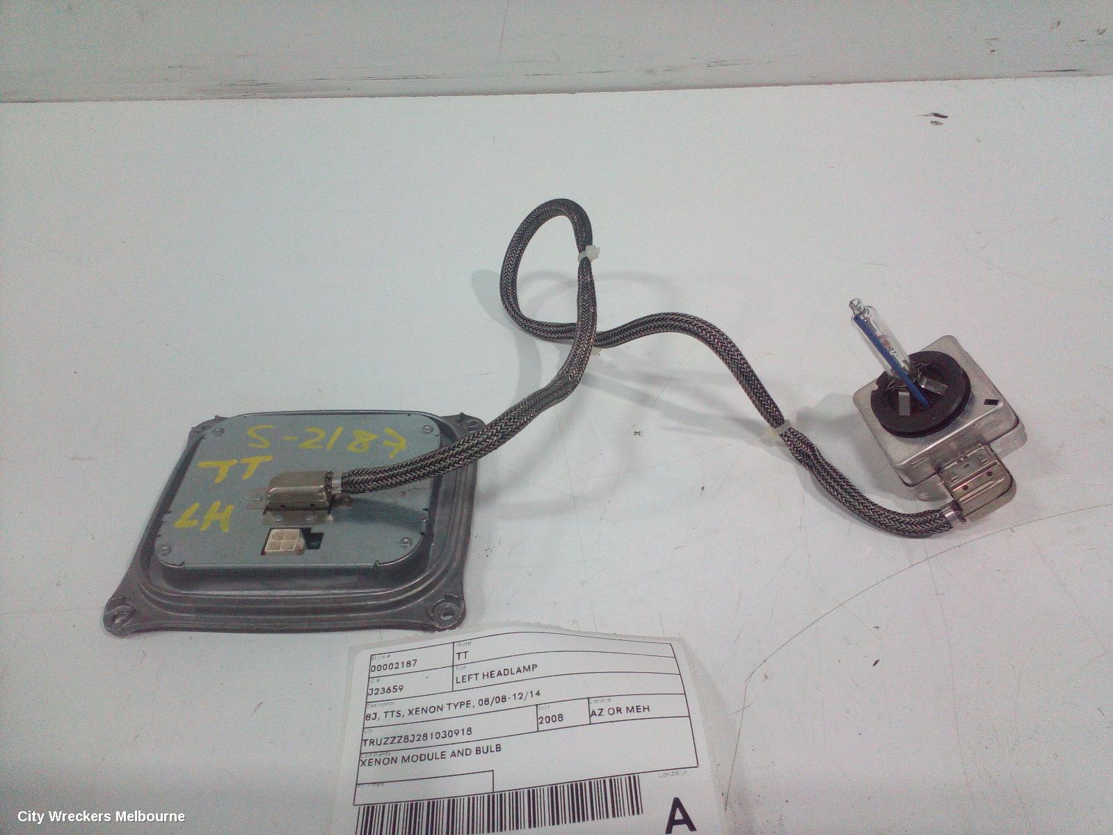 AUDI TT LEFT HEADLAMP, 8J, TTS, XENON TYPE, 08/2008 - 12/2014 - Image 3