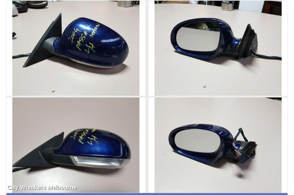 VOLKSWAGEN PASSAT LEFT DOOR MIRROR, 3C/MK6 B6, MANUAL FOLD (6XN), 03/2006 - 09/2010 - Image 1
