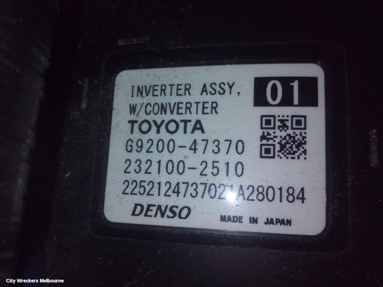 TOYOTA COROLLA INVERTER, MHEV INVERTER, ZWE211R, 07/2018 ONWARDS - Image 3
