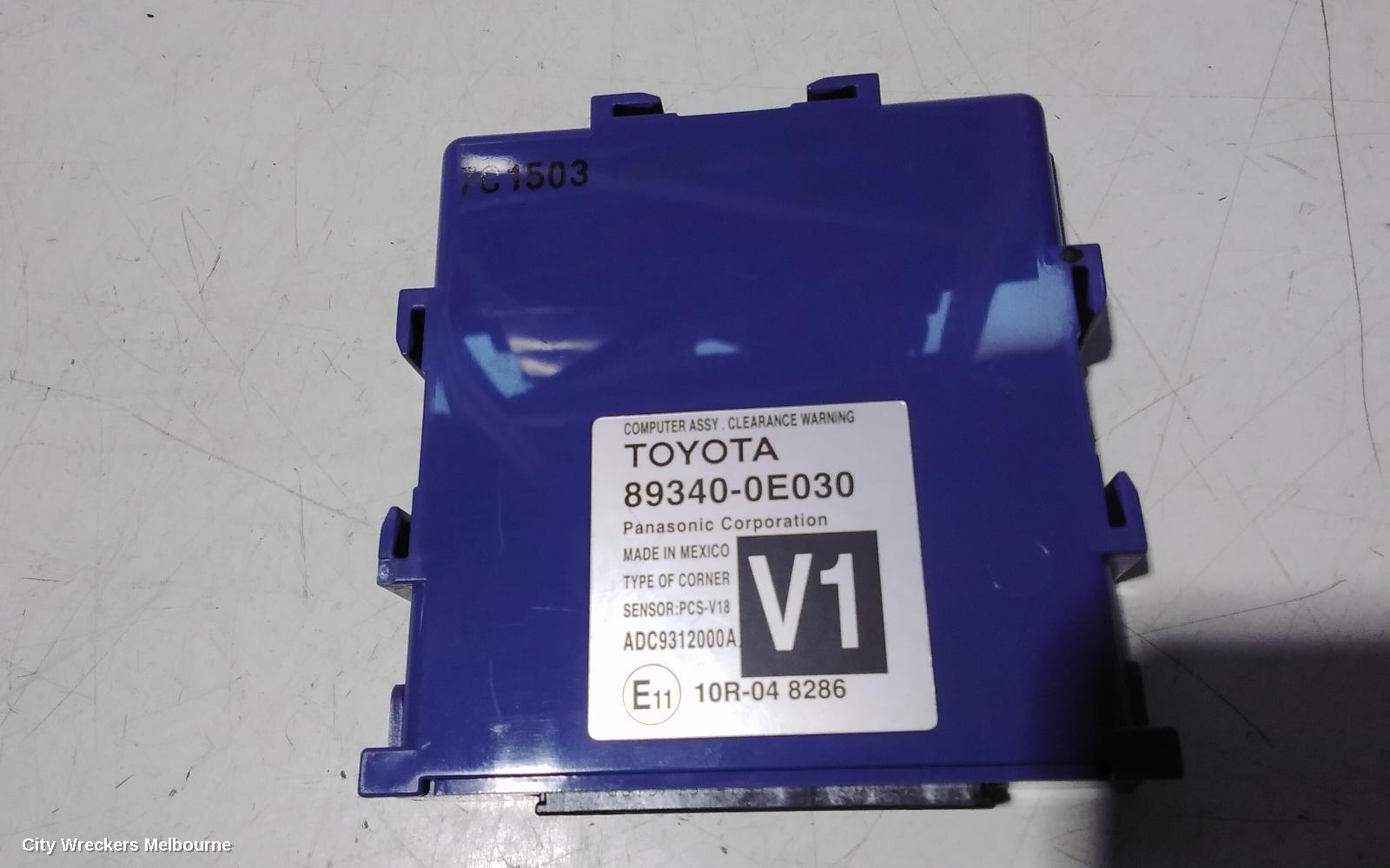TOYOTA KLUGER, XU50 SERIES, 03/2014 - 02/2021, 89340-0E030  CLEARANCE WARNING : 108117 - Image 2