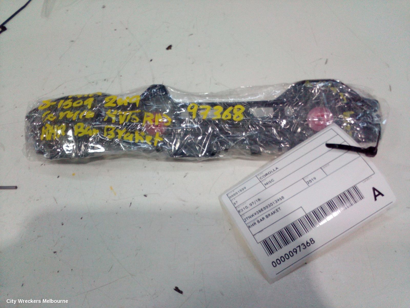 TOYOTA COROLLA, E210, 07/2018 ONWARDS, RHR BAR BRAKET: 97368 - Image 3