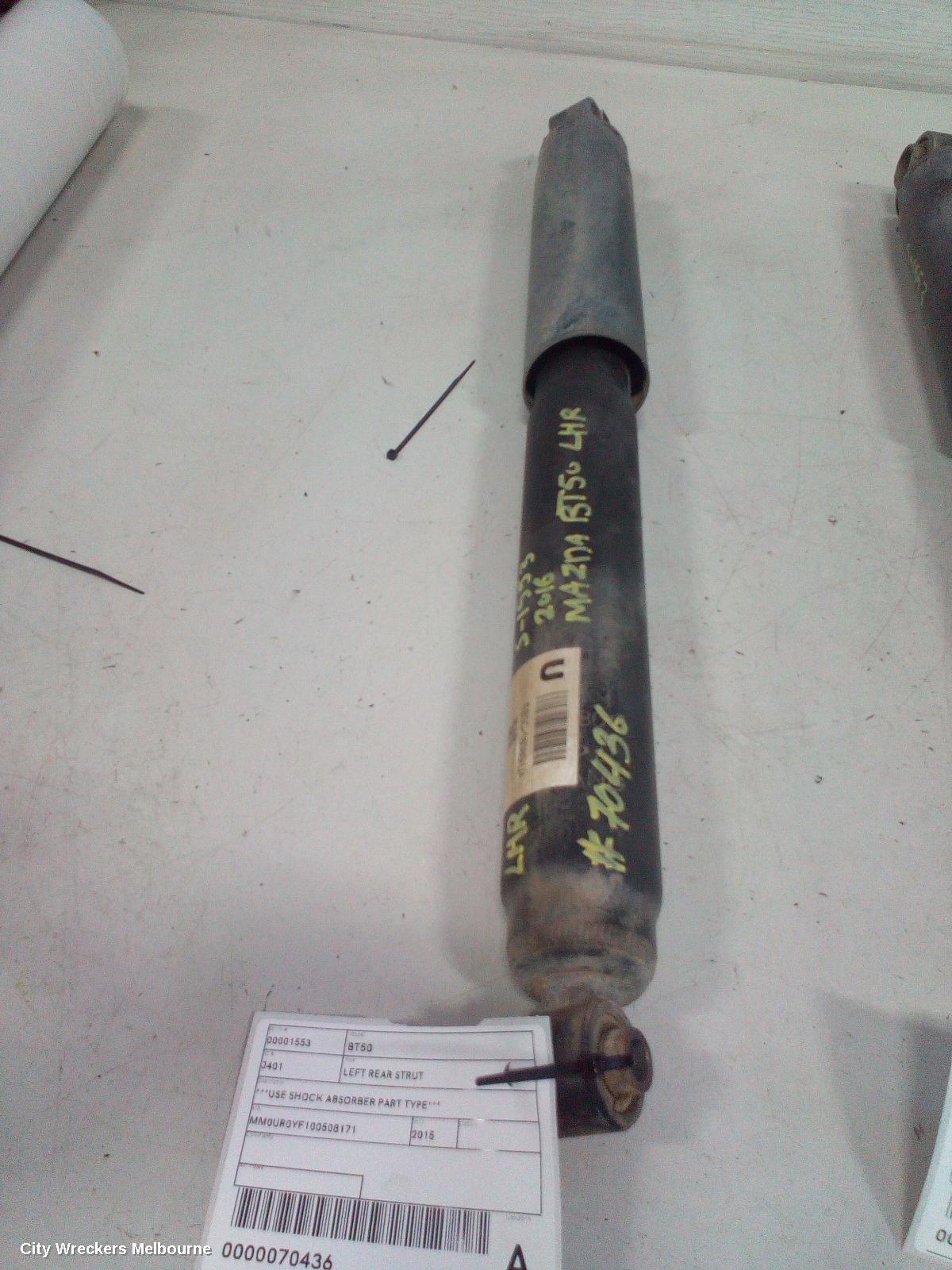 MAZDA BT50 LEFT REAR STRUT, ***USE SHOCK ABSORBER PART TYPE*** - Image 2