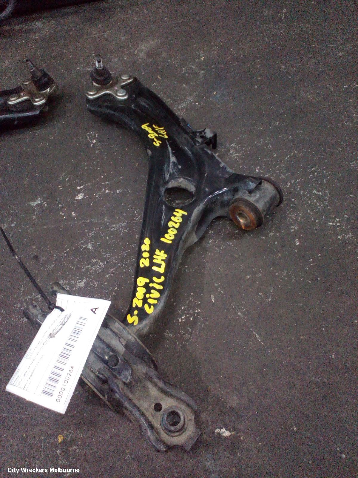HONDA CIVIC LEFT FRONT LOWER CONTROL ARM, 10TH GEN, SEDAN/HATCH, VTI/VTI-S, 05/2016 - 08/2021 - Image 2