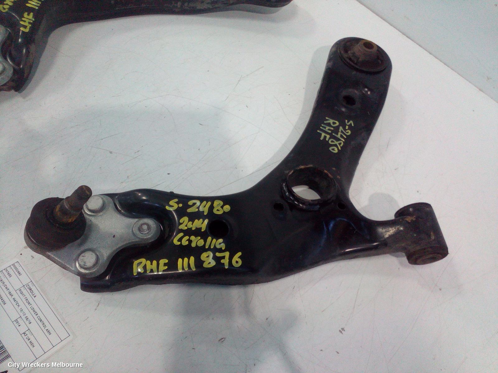 TOYOTA COROLLA RIGHT FRONT LOWER CONTROL ARM, ZRE182R/ZWE186R, HATCH, 10/2012 - 06/2018 - Image 1