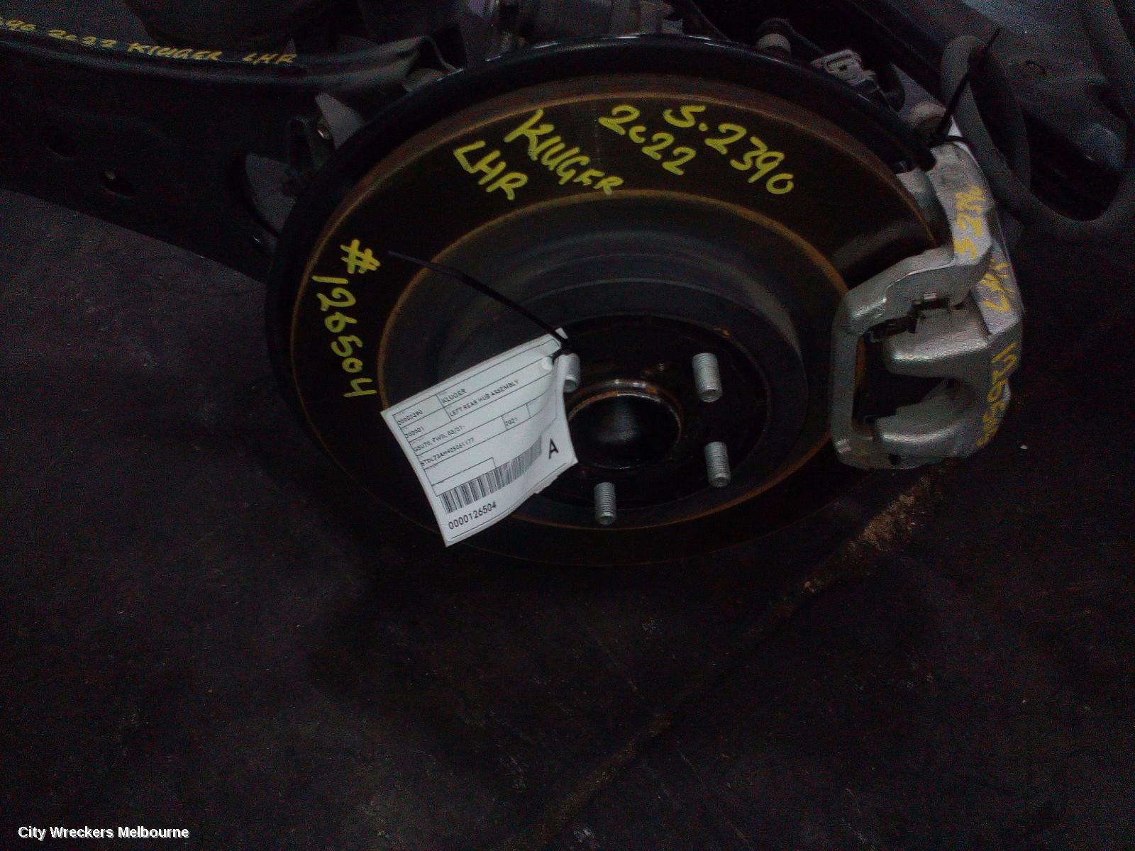 TOYOTA KLUGER LEFT REAR HUB ASSEMBLY, GSU70, FWD, 03/2021 ONWARDS - Image 1