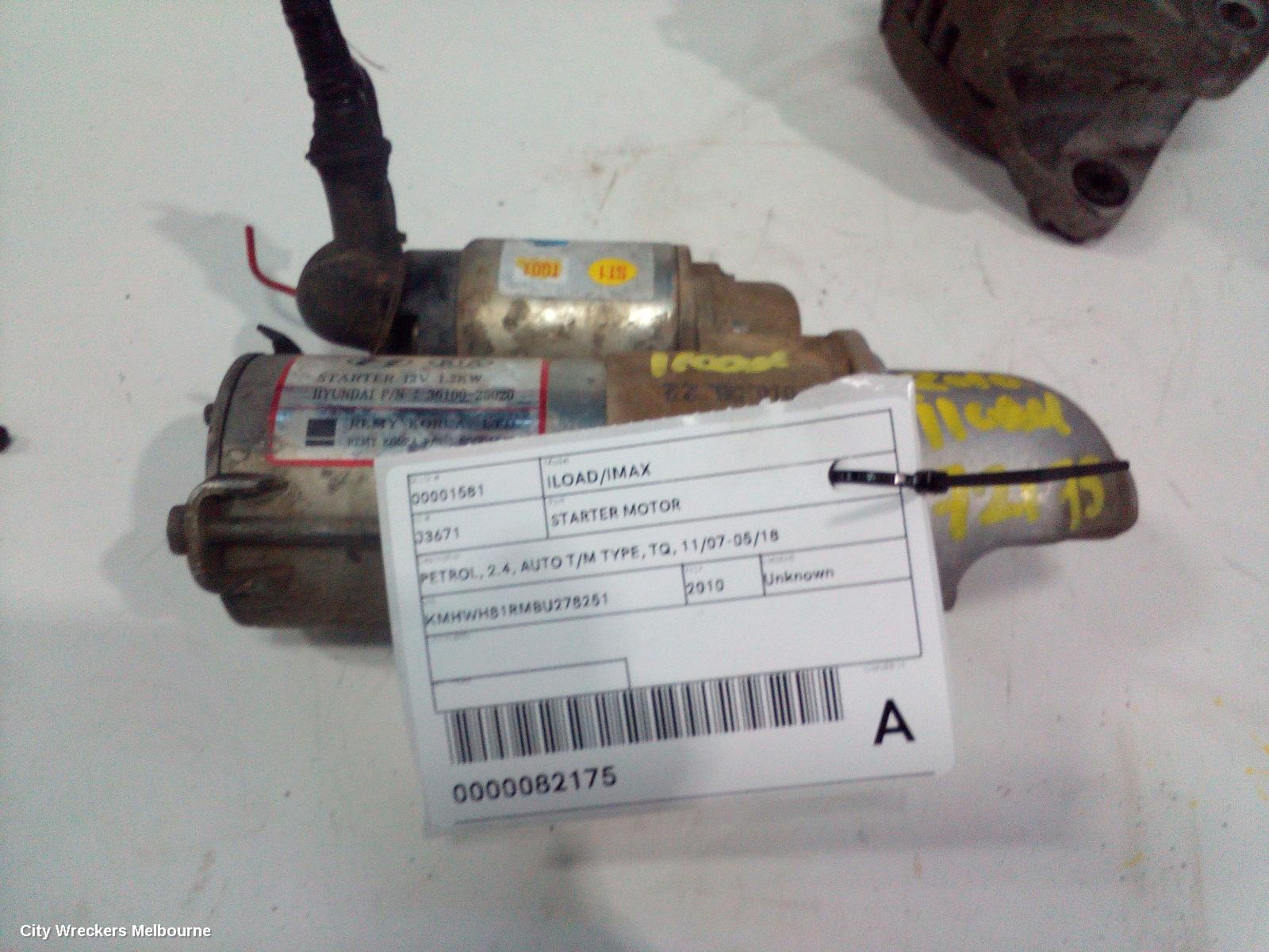 HYUNDAI ILOAD/IMAX STARTER, PETROL, 2.4, AUTO T/M TYPE, TQ, 11/2007 - 05/2018 - Image 3