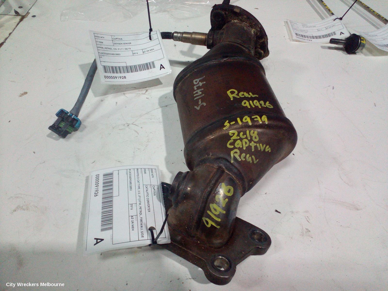 HOLDEN CAPTIVA CATALYTIC CONVERTER, MANIFOLD-CAT TYPE, 3.0, LF1/LFW, PETROL, FIREWALL SIDE (RH SIDE), CG, 01/2011 - 06/2018 - Image 2