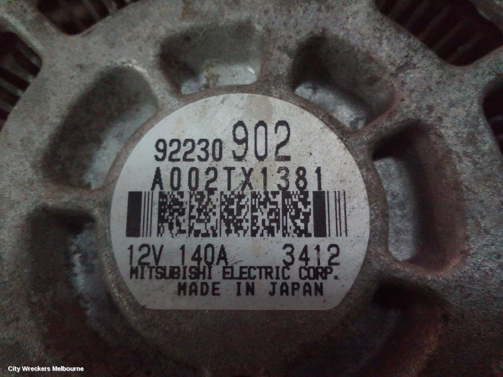 HOLDEN COMMODORE ALTERNATOR, 3.0, LFW, VF, 05/2013 - 12/2017 - Image 1