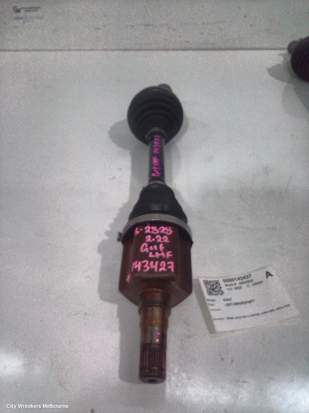 VOLKSWAGEN GOLF LEFT DRIVESHAFT, FRONT, AUTO T/M, 1.4, PETROL, DJKA CODE, GEN 8, 09/2020 ONWARDS - Image 2