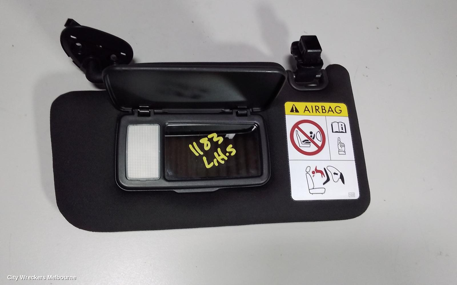 SUBARU WRX SUNVISOR, V1, LH SIDE, 03/2014 ONWARDS - Image 1