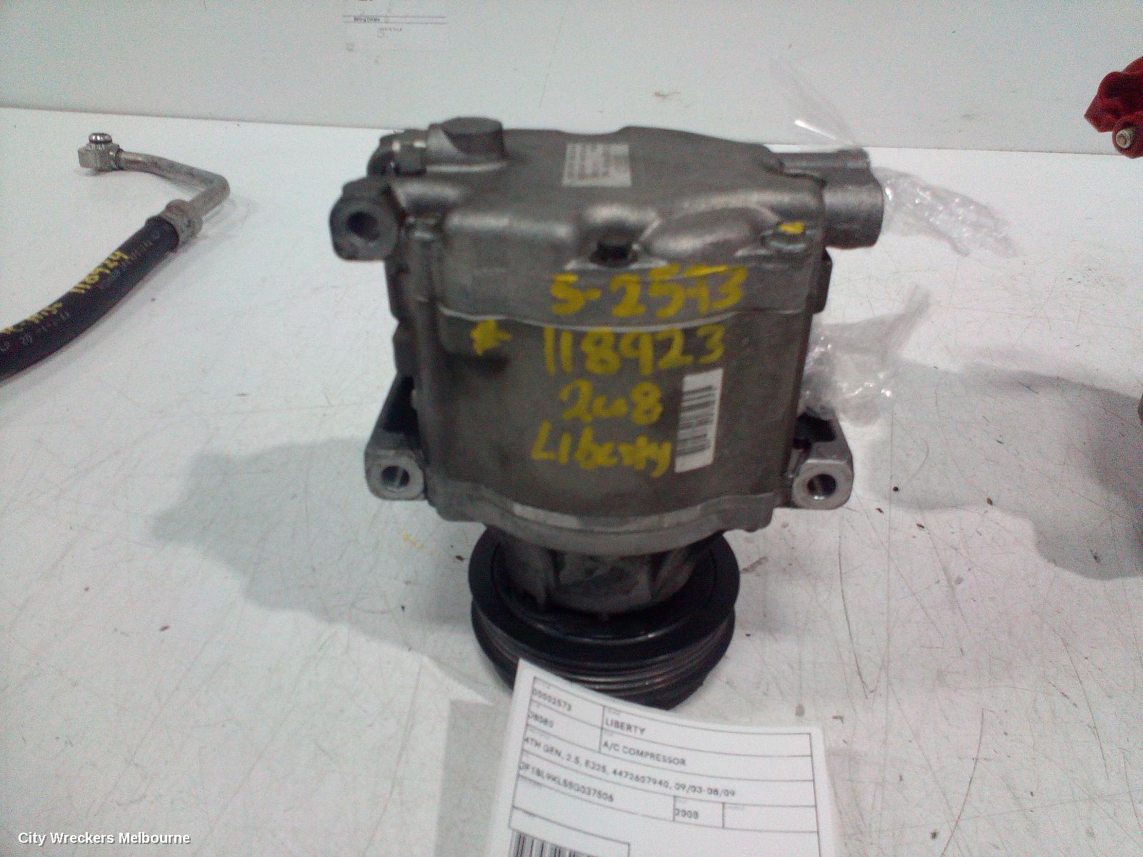 SUBARU LIBERTY A/C COMPRESSOR, 4TH GEN, 2.5, EJ25, 4472607940, 09/2003 - 08/2009 - Image 1