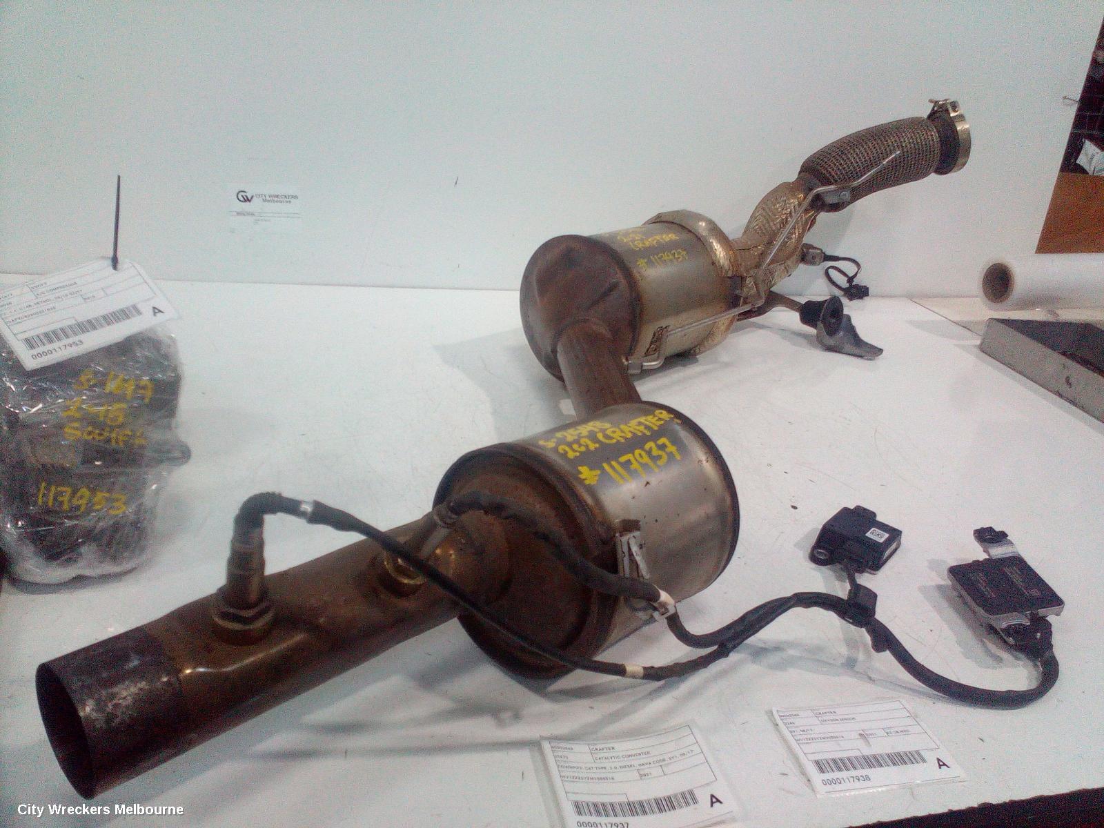 VOLKSWAGEN CRAFTER CATALYTIC CONVERTER, DOWNPIPE-CAT TYPE, 2.0, DIESEL, DAVA CODE, SY1, 08/2017 ONWARDS - Image 2