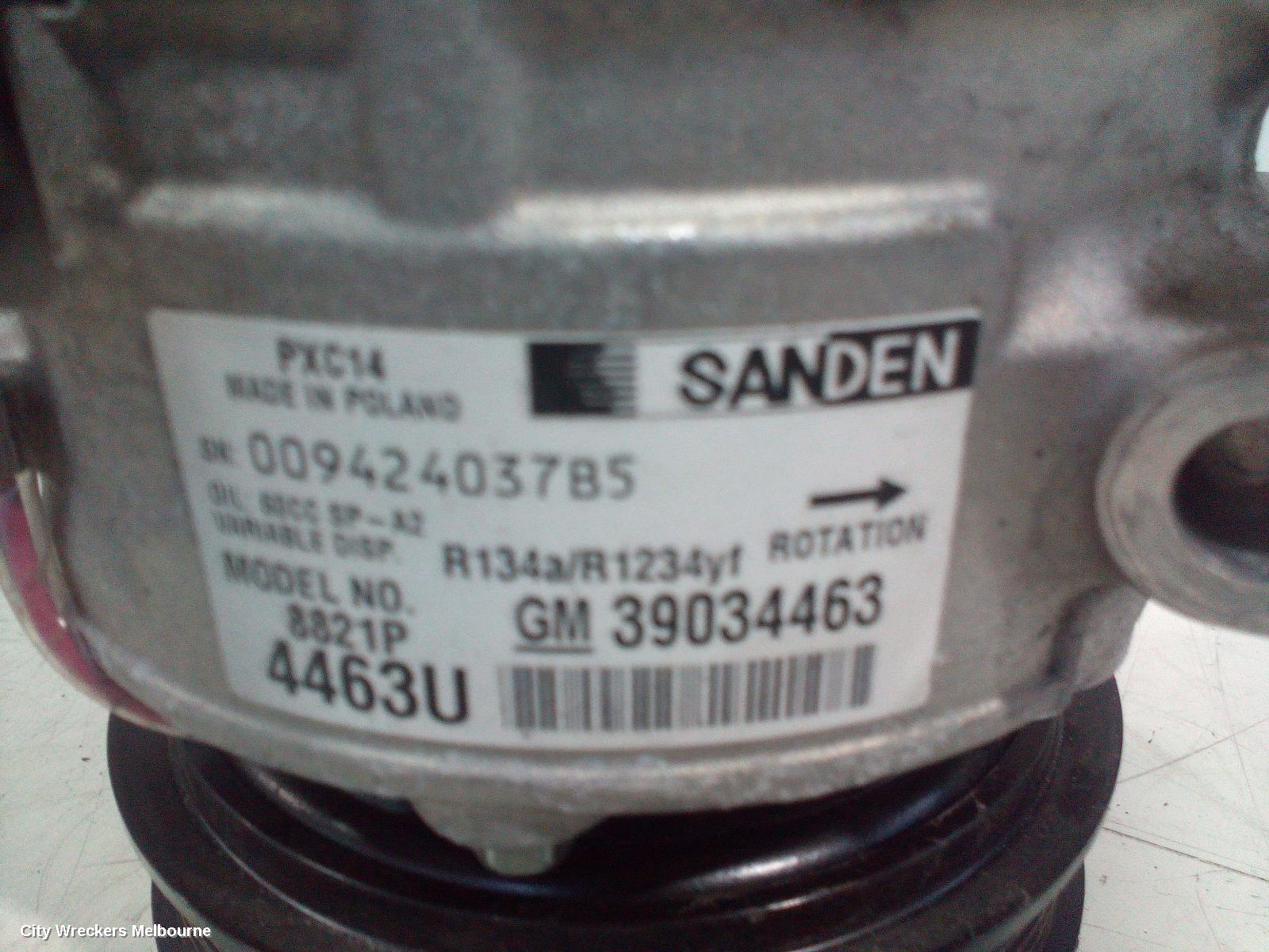 HOLDEN ASTRA A/C COMPRESSOR, BK-BL, 1.4, PETROL, 09/2016 - 12/2020 - Image 2