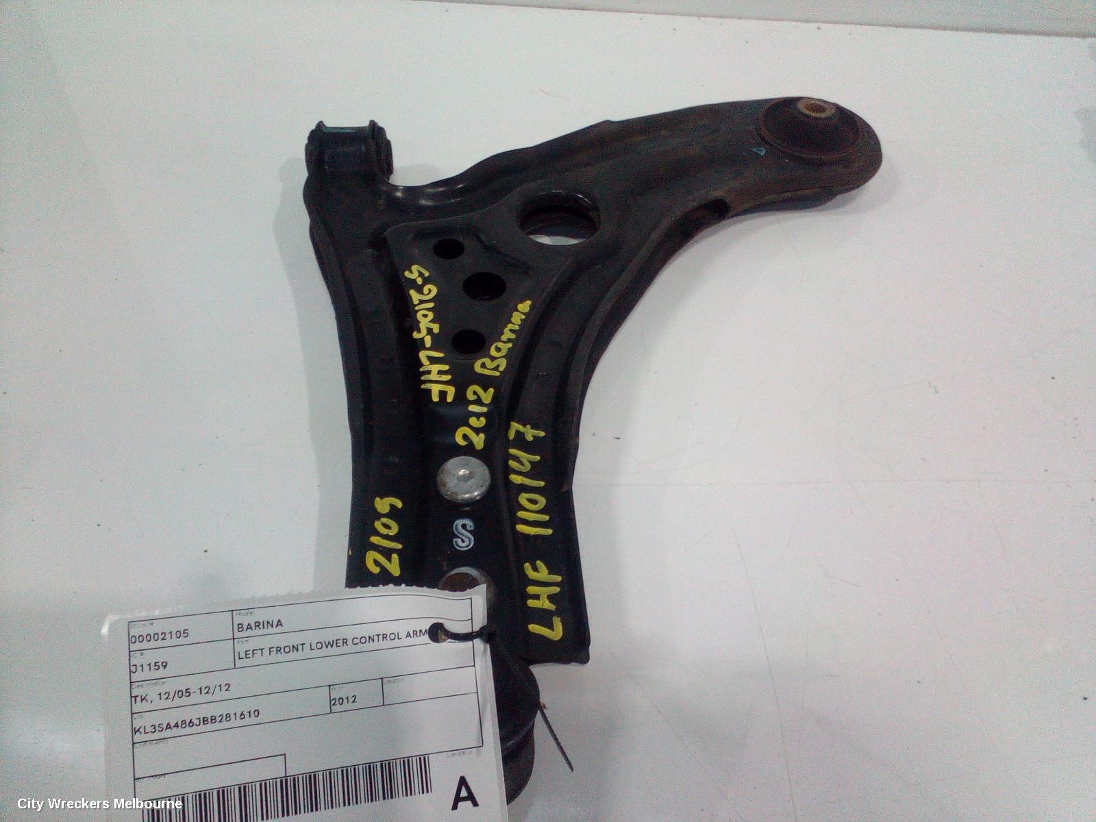 HOLDEN BARINA LEFT FRONT LOWER CONTROL ARM, TK, 12/2005 - 12/2012 - Image 2