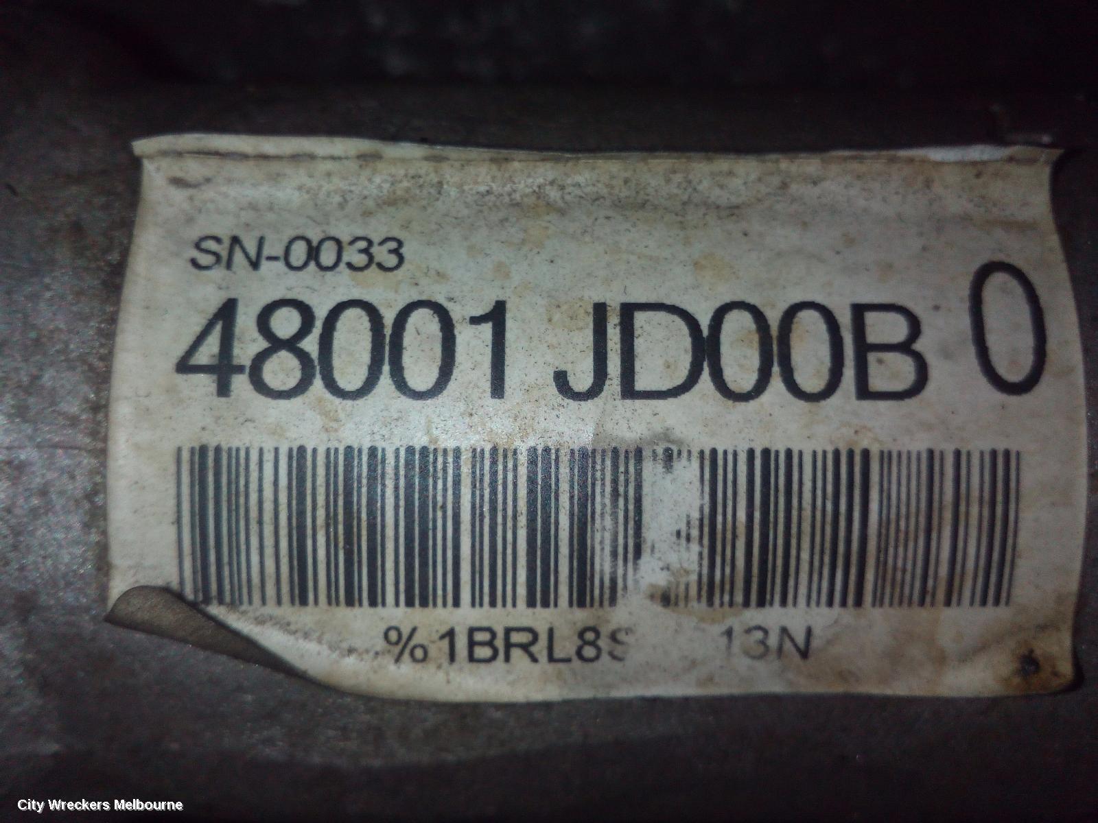 NISSAN DUALIS STEERING BOX/RACK, J10, 10/2007 - 05/2014 - Image 2