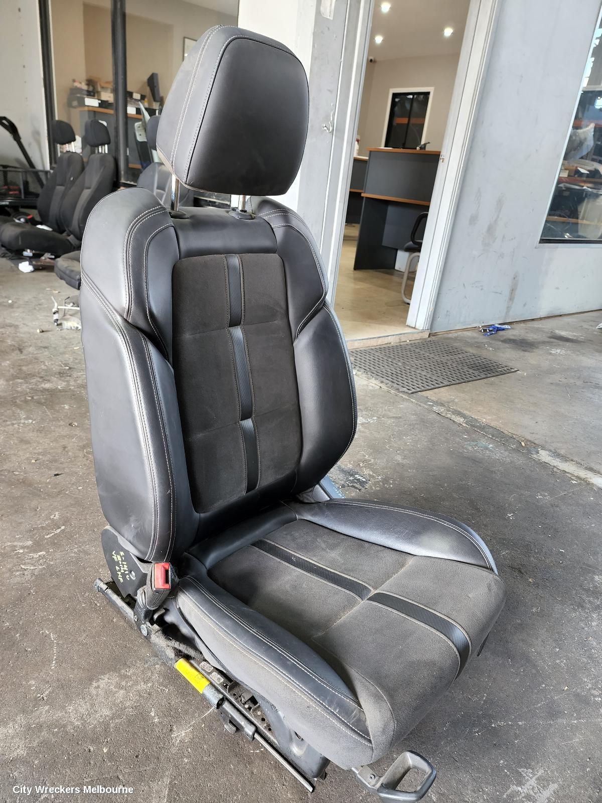 HOLDEN COMMODORE FRONT SEAT, LH FRONT, VF, SEDAN/WAGON, LEATHER (KENETIC SUEDE/SPORTEC), BLACK, SS/SV6, 05/2013 - 12/2017 - Image 2