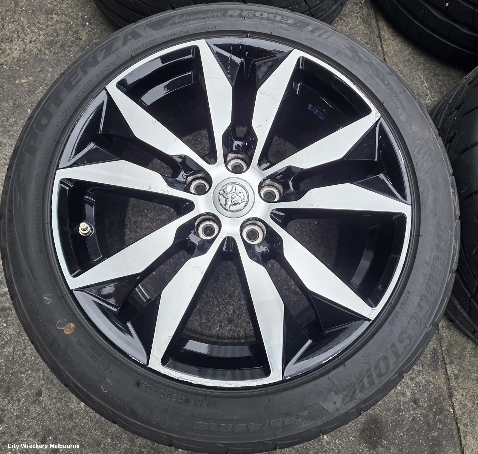 HOLDEN COMMODORE WHEEL MAG, FACTORY, 18X8.5IN, RS, ZB, 10/2017 - 12/2020 - Image 3