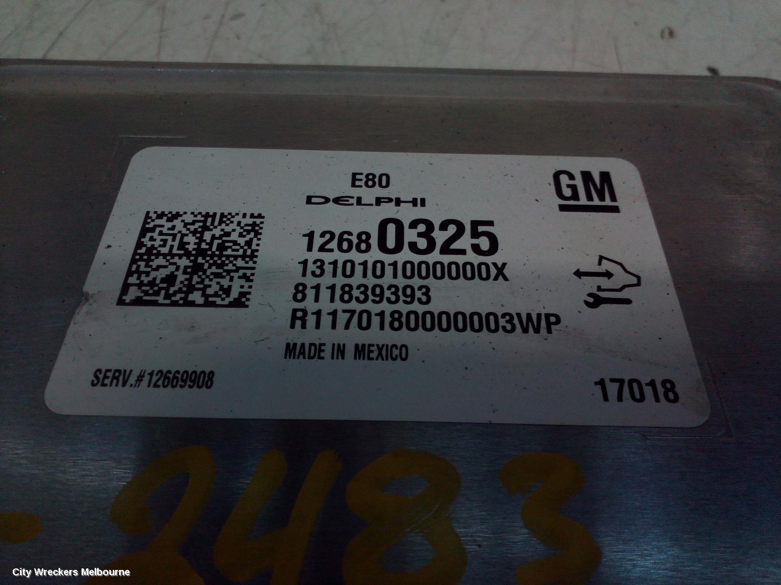 HOLDEN ASTRA ECU, ENGINE ECU, 1.4, PETROL, ECU ONLY, BK, 09/2016 ONWARDS - Image 2