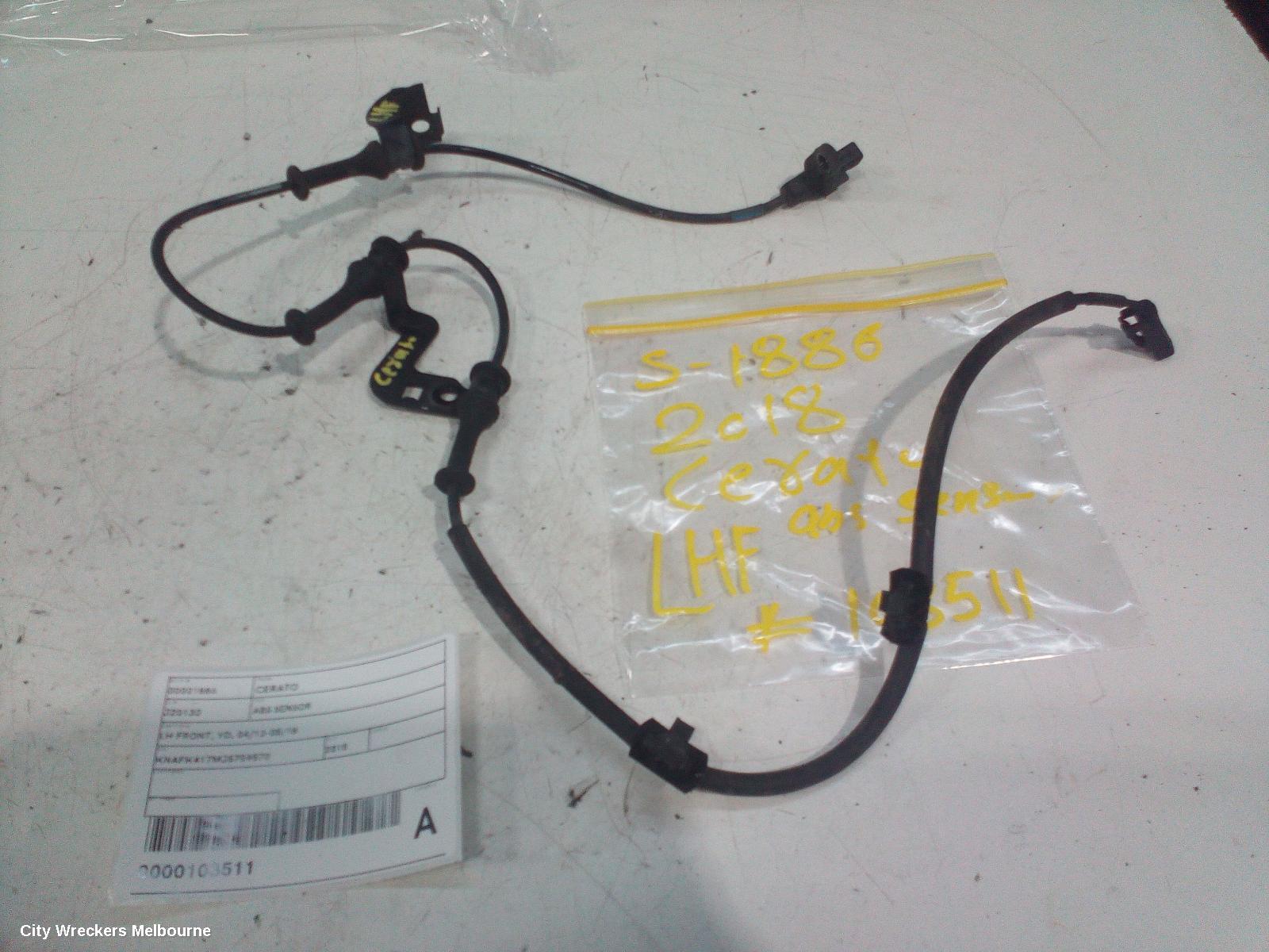KIA CERATO ABS SENSOR, LH FRONT, YD, 04/2013 - 05/2018 - Image 1