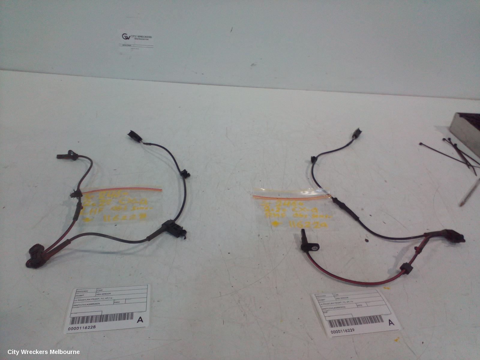 MAZDA CX9 ABS SENSOR, LH FRONT/RH FRONT, TC, 07/2016 ONWARDS - Image 3