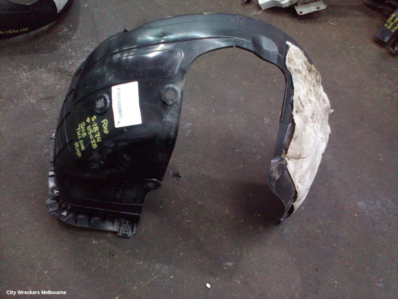 HYUNDAI TUCSON RIGHT GUARD LINER, FRONT, TL, KOREAN BUILT (VIN KMHJ), 07/2015 - 06/2018 - Image 2