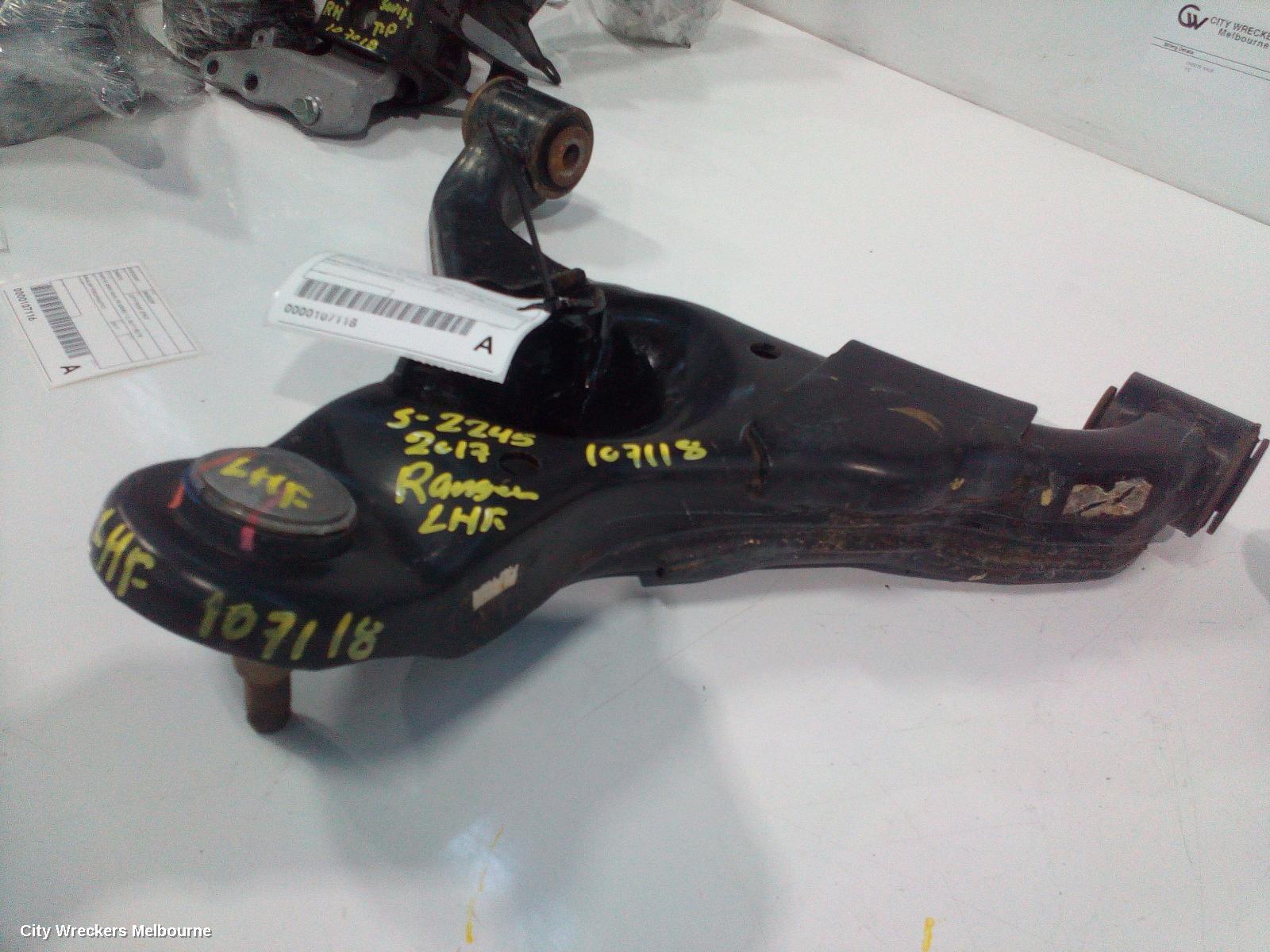 FORD RANGER LEFT FRONT LOWER CONTROL ARM, PX SERIES 2, 2WD, HI-RIDE TYPE, 06/2015 - 06/2018 - Image 2