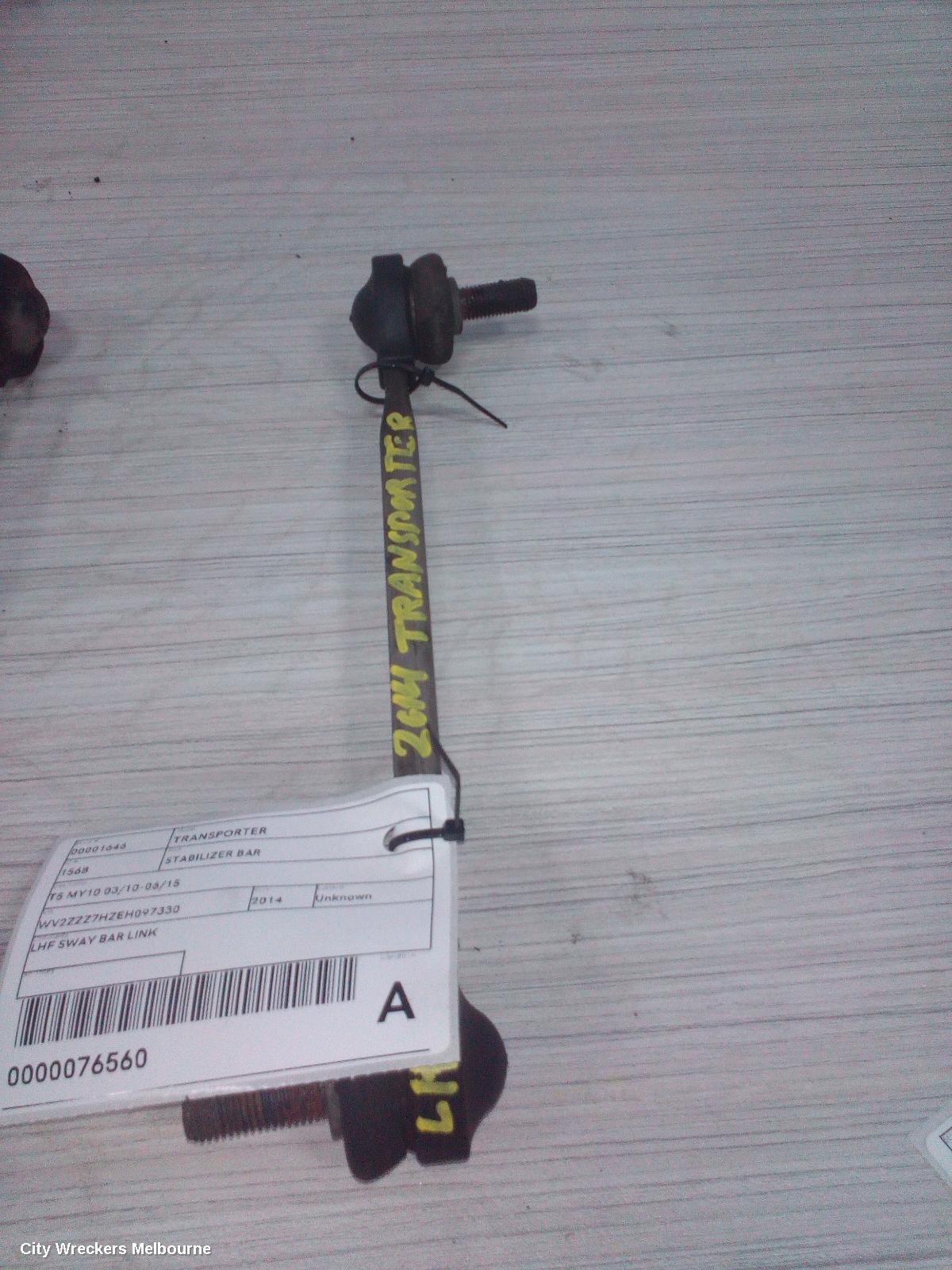 VOLKSWAGEN TRANSPORTER STABILISER BAR, T5 MY10 03/2010 - 06/2015 - Image 1