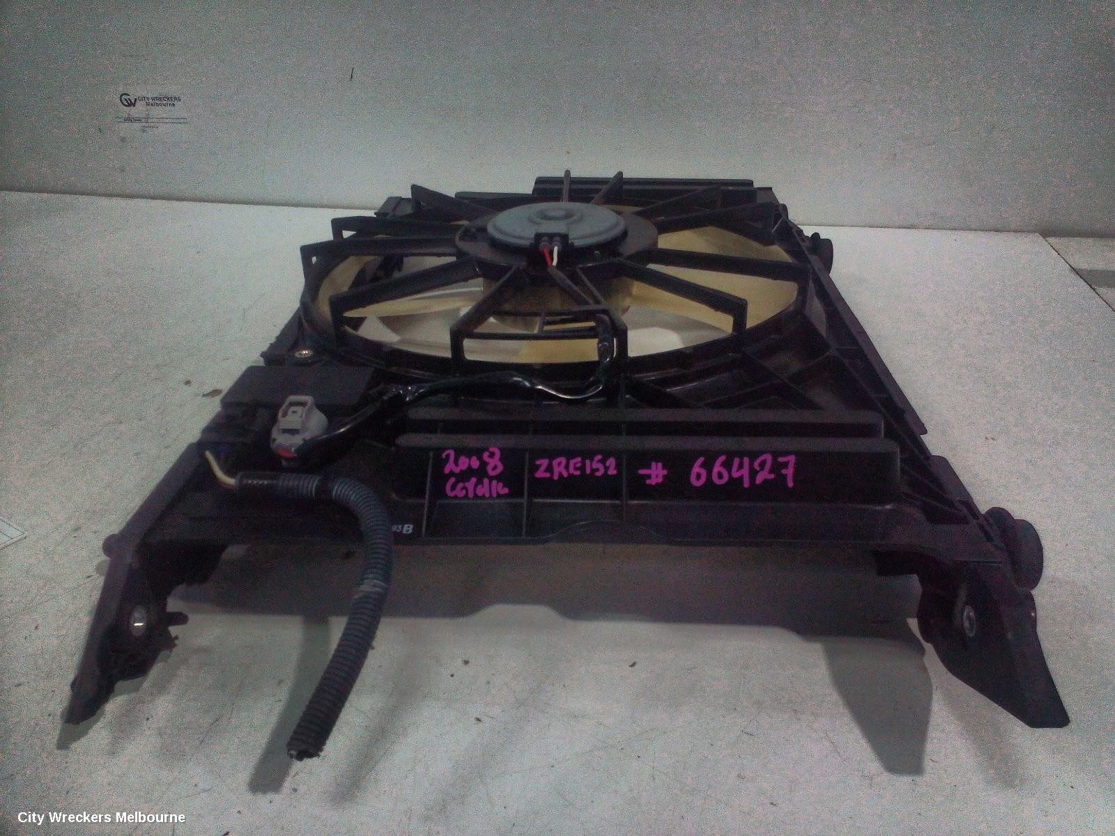 TOYOTA COROLLA FAN, RADIATOR FAN, ZRE152/20153R, 03/2007 - 10/2013 - Image 1