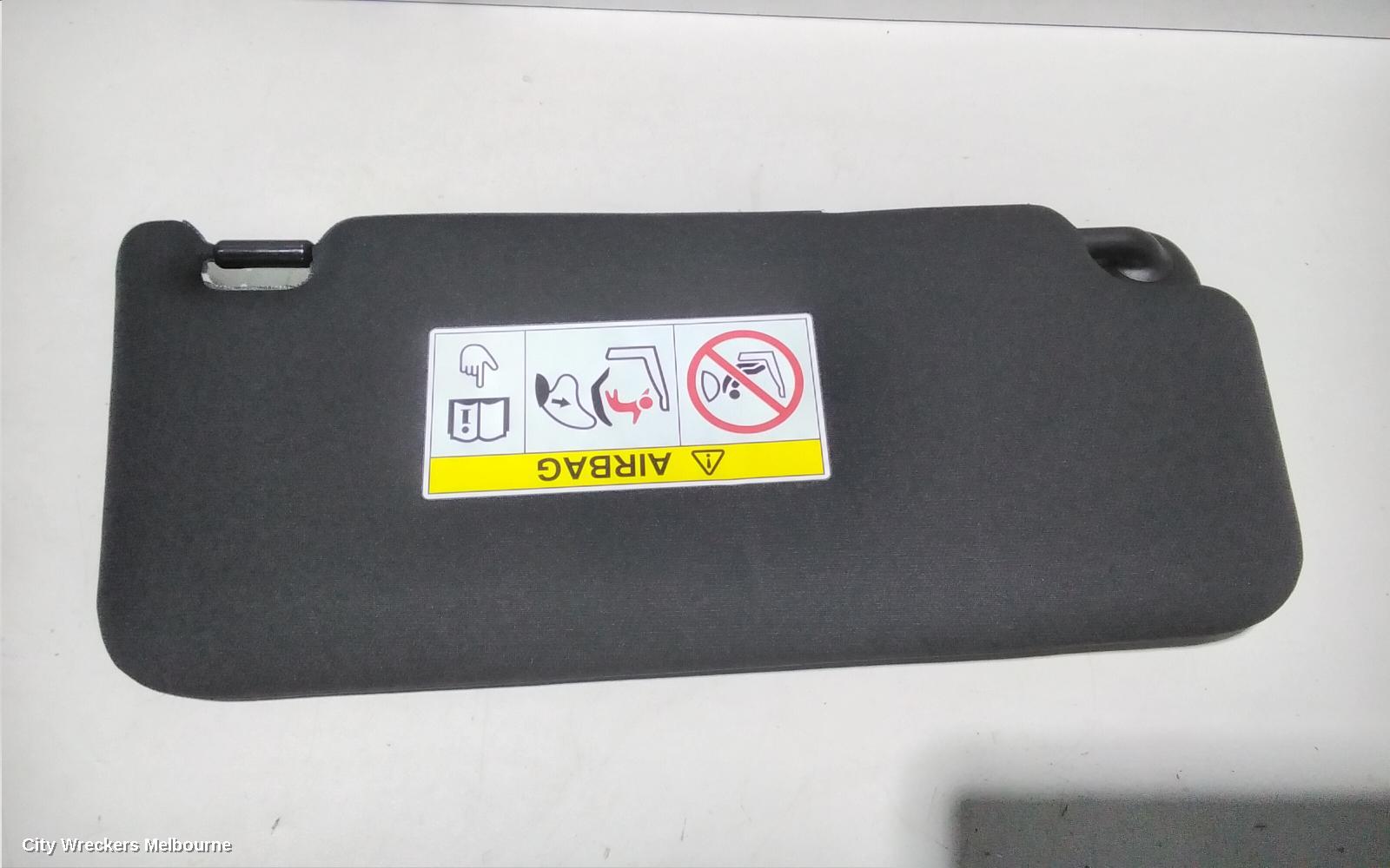 HONDA CIVIC SUNVISOR, 10TH GEN, LH SIDE, BLACK, CLOTH, 05/2016 - 08/2021 - Image 3