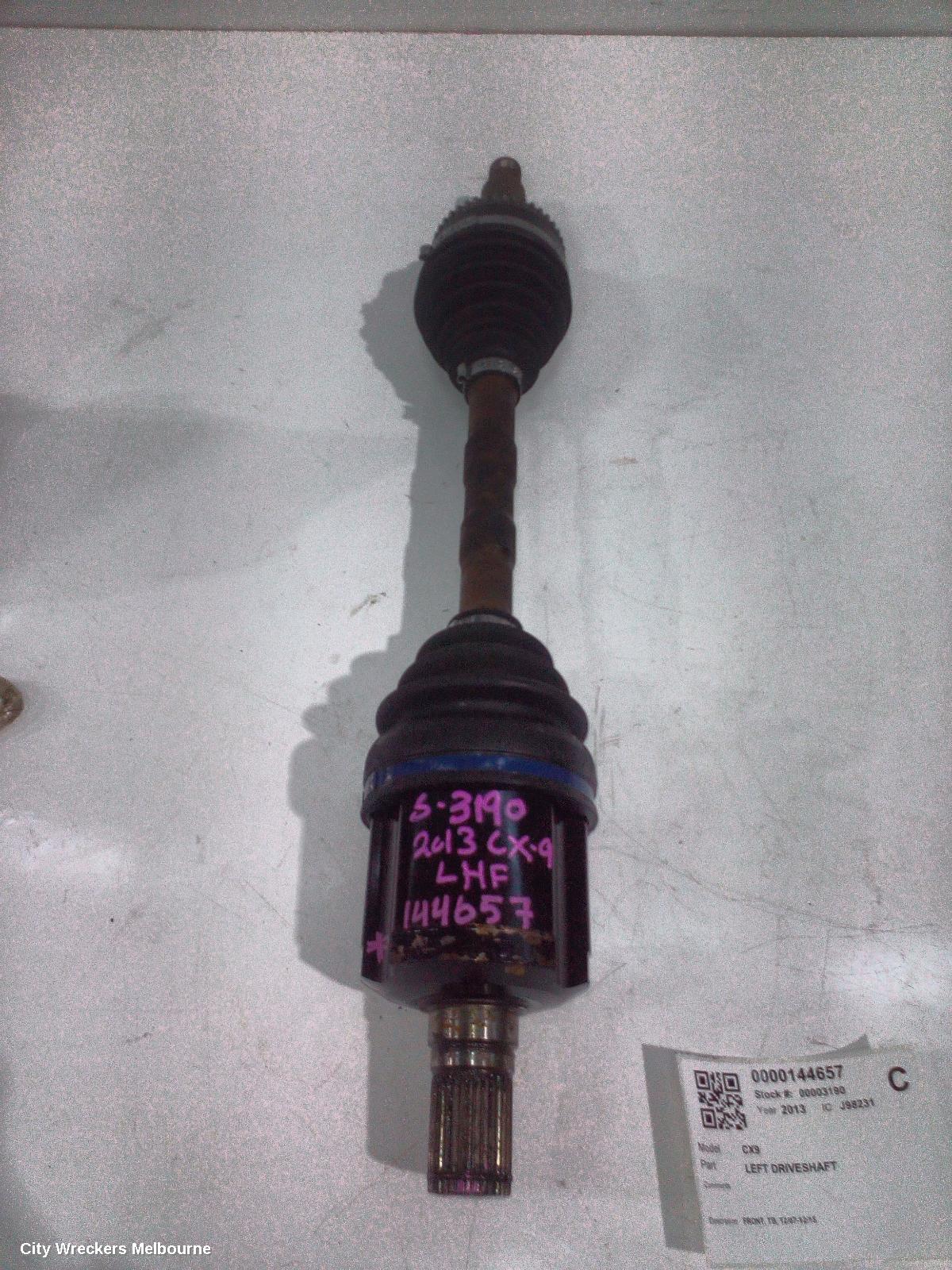 MAZDA CX9 LEFT DRIVESHAFT, FRONT, TB, 12/2007 - 12/2015 - Image 2