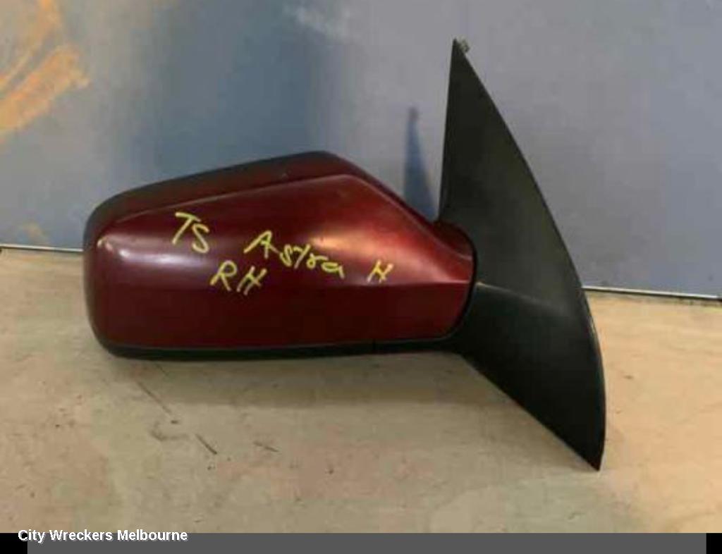 HOLDEN ASTRA RIGHT DOOR MIRROR, TS, MAN, HATCH/SEDAN, PAINTED TYPE (SMOOTH FINISH), 09/1998 - 10/2006 - Image 1