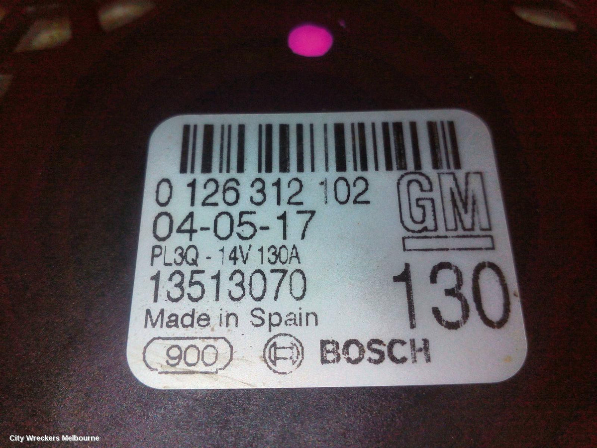 HOLDEN ASTRA ALTERNATOR, PETROL, 1.4, TURBO, BK-BL, 09/2016 - 12/2020 - Image 3