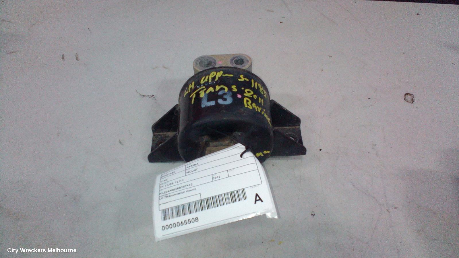 HOLDEN BARINA MOUNT, ENGINE MOUNT, LEFT, PETROL, 1.6, F16D3, TK, 12/2005 - 12/2012 - Image 1
