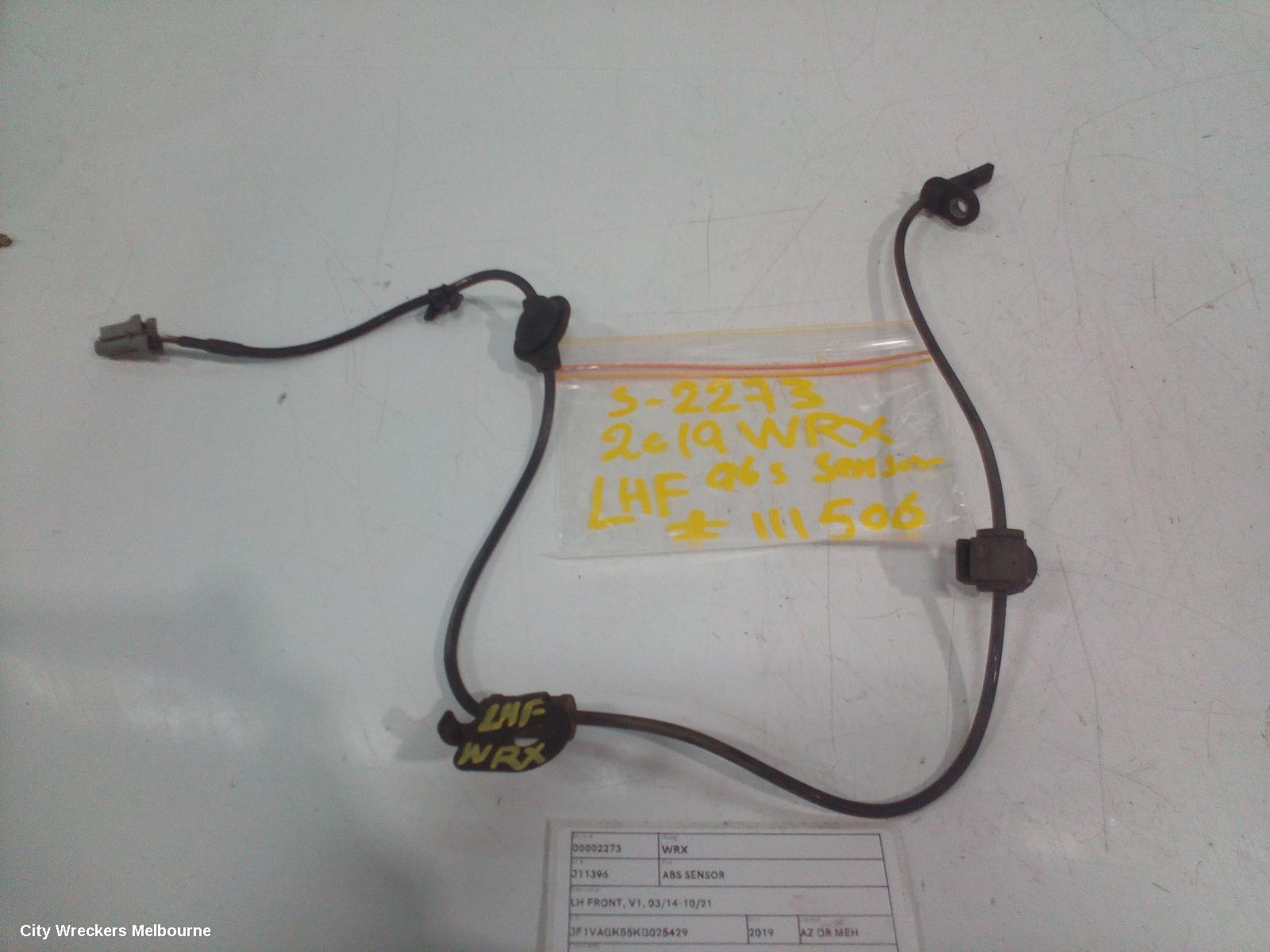 SUBARU WRX ABS SENSOR, LH FRONT, V1, 03/2014 - 10/2021 - Image 2