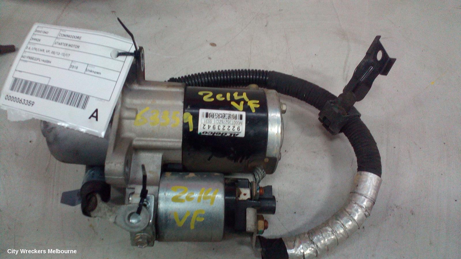 HOLDEN COMMODORE STARTER, 3.6, LFX/LWR, VF, 05/2013 - 12/2017 - Image 3