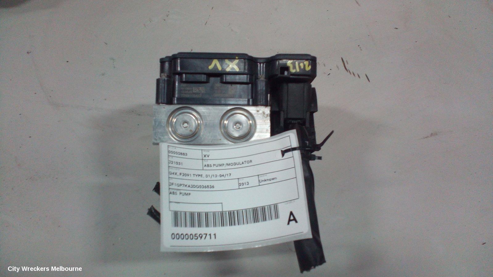 SUBARU XV ABS PUMP/MODULATOR, G4X, FJ091 TYPE, 01/2012 - 04/2017 - Image 2