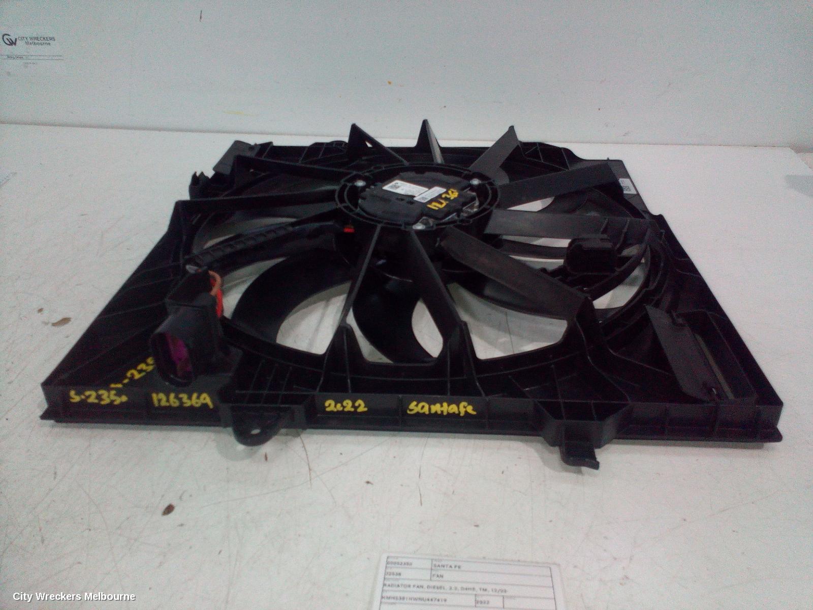 HYUNDAI SANTA FE FAN, RADIATOR FAN, DIESEL, 2.2, D4HE, TM, 12/2020 ONWARDS - Image 2
