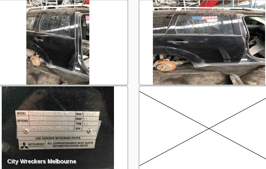 MITSUBISHI OUTLANDER RIGHT REAR DOOR, ZG, 11/2006 - 09/2009 - Image 1