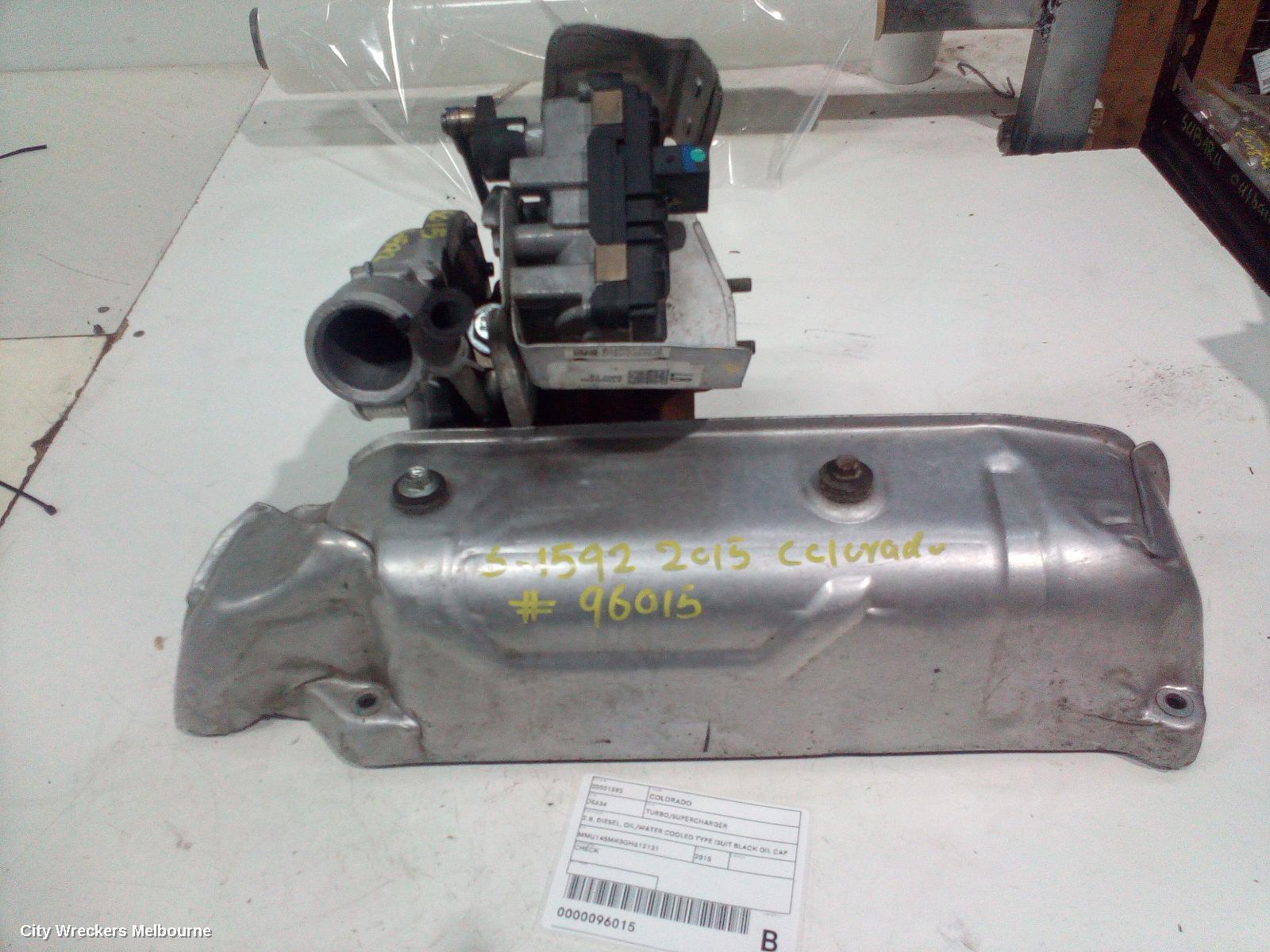 HOLDEN COLORADO TURBO SUPERCHARGER, RG, 2.8, DIESEL, LWN (BLACK CAP MOTOR), 10/2013 - 12/2020 - Image 2